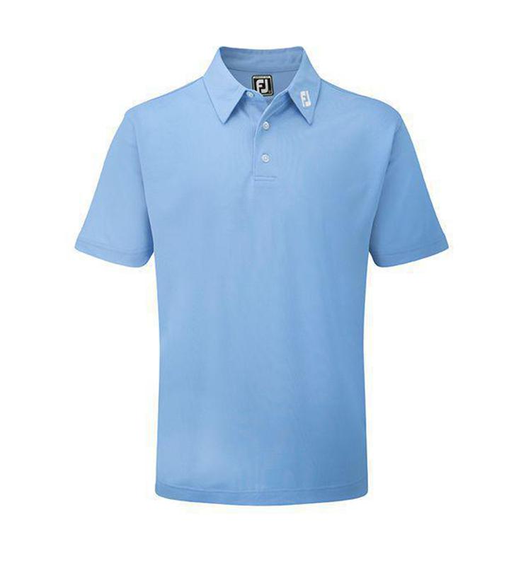 FJ STRETCH PIQUE SOLID SHIRT ATHLETIC FIT LIGHT BLUE Golf Superstore