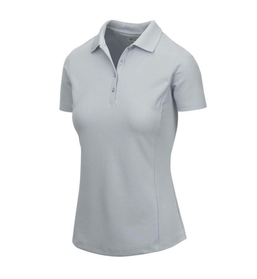 MICRO PIQUE LADIES PERF POLO GREY