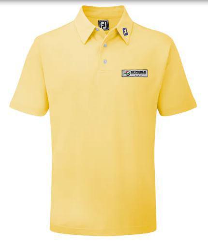 Yellow footjoy golf shirt outlet