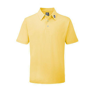 STRECTH PIQUE SOLID ATHLETIC FIT YELLOW