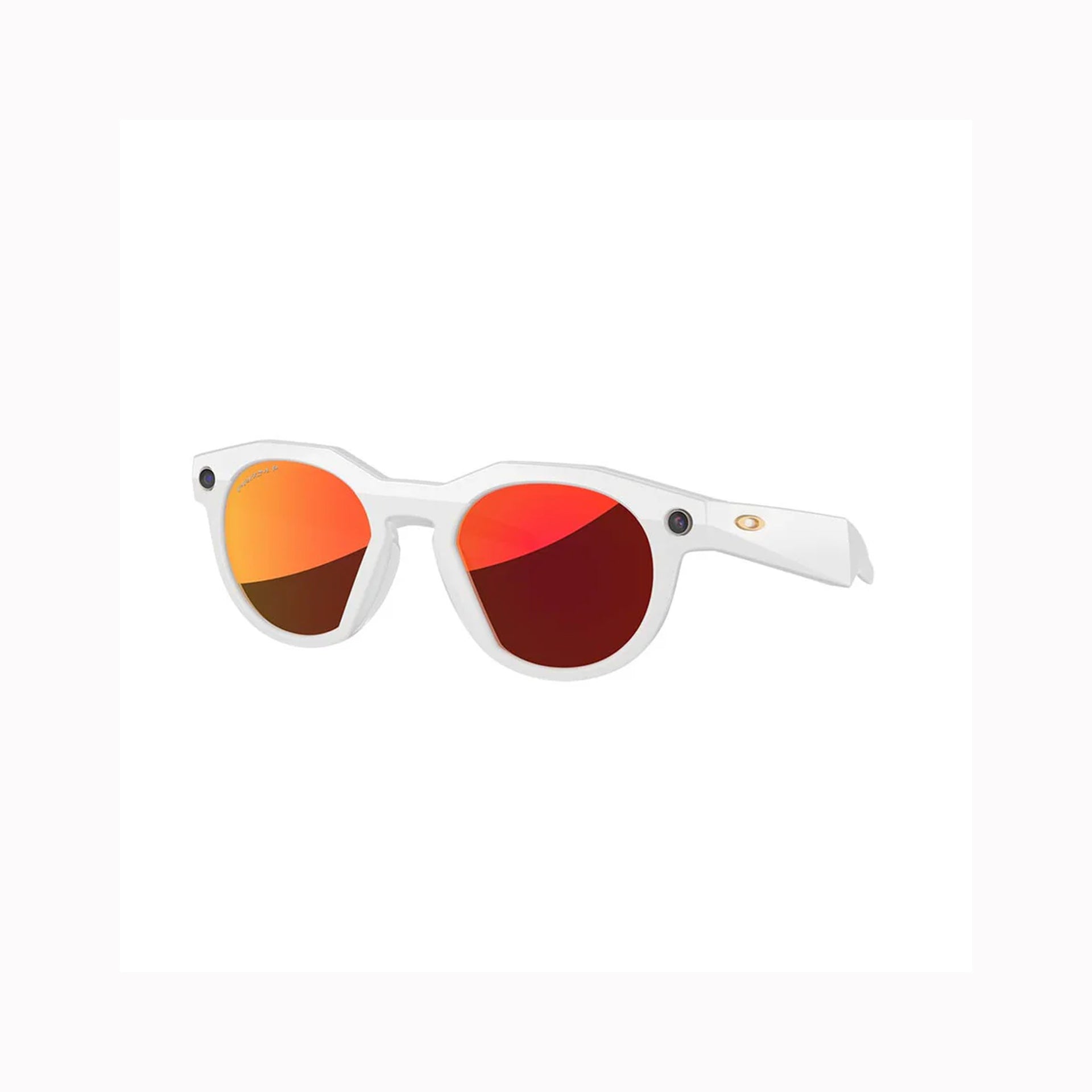 OAKLEY META HSTN PRIZM RUBY LENSES WARM GREY FRAME