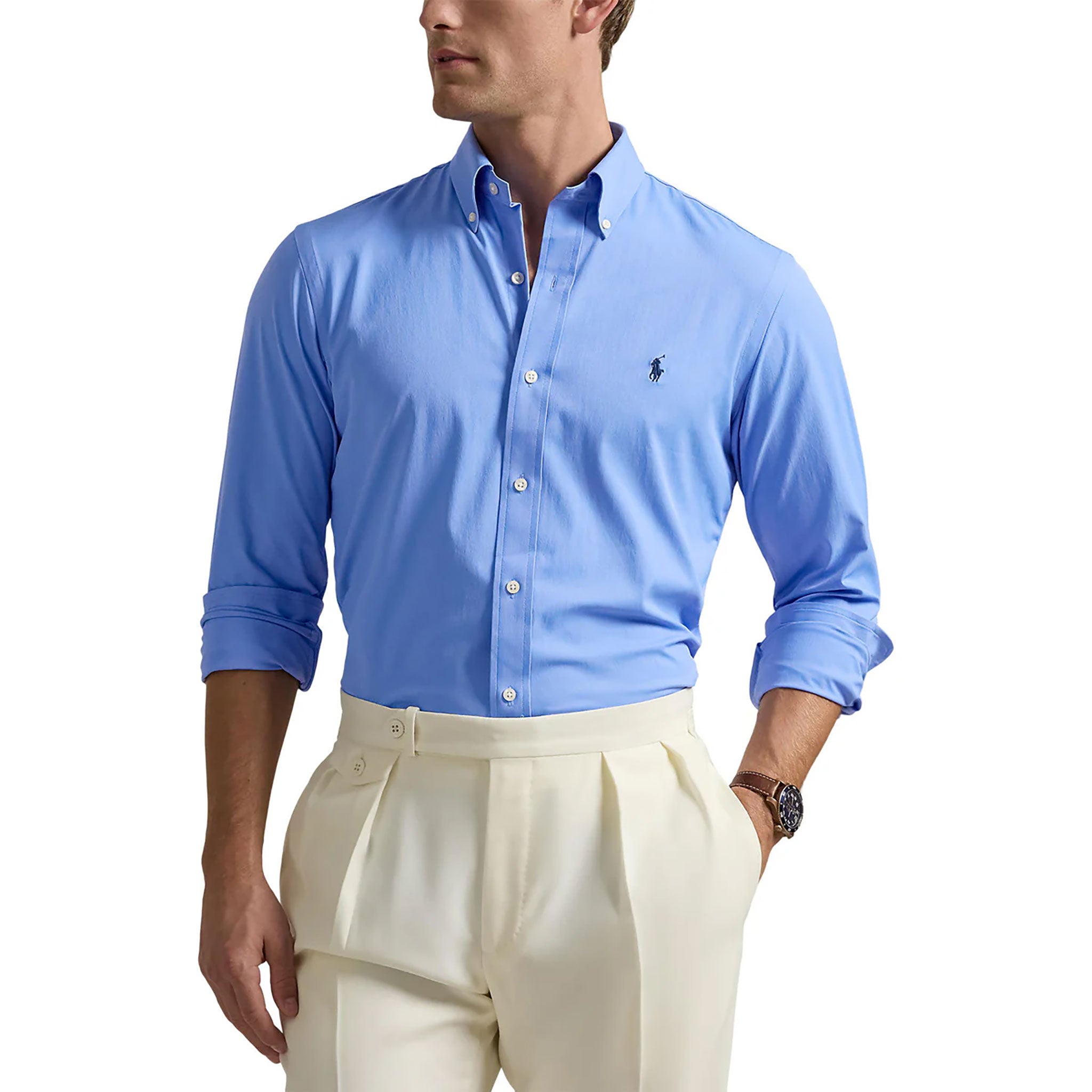 RL LONG SLEEVE SPORT Harbor Island Blue / L