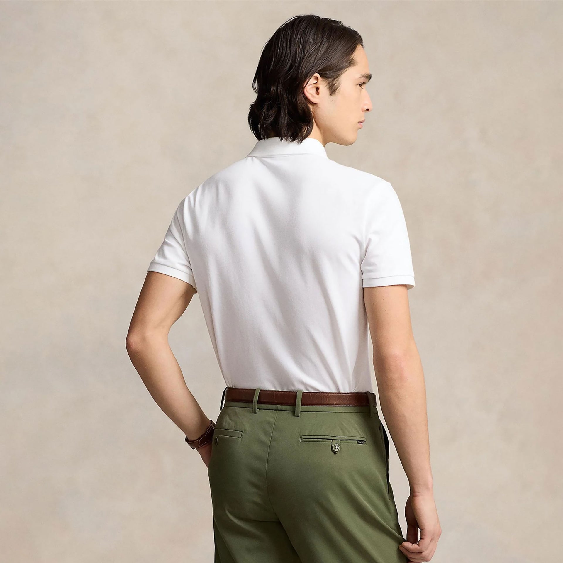 RL SHORT SLEEVE POLO SHIRT White / L