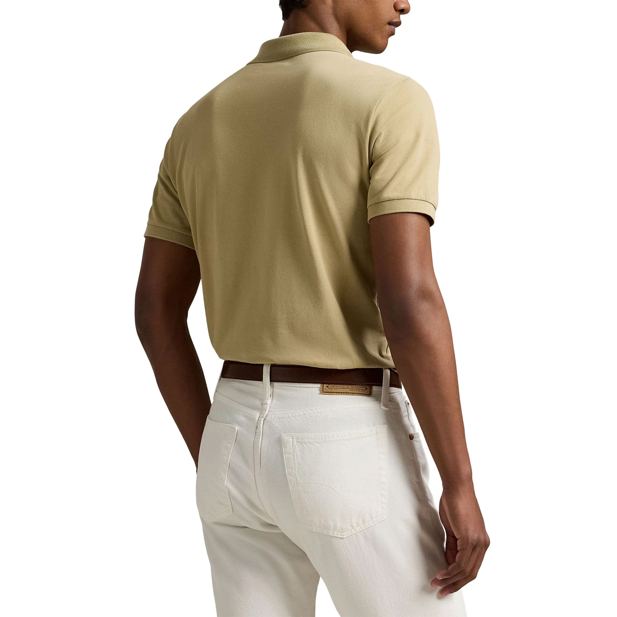 RL SHORT SLEEVE POLO SHIRT Khaki / L