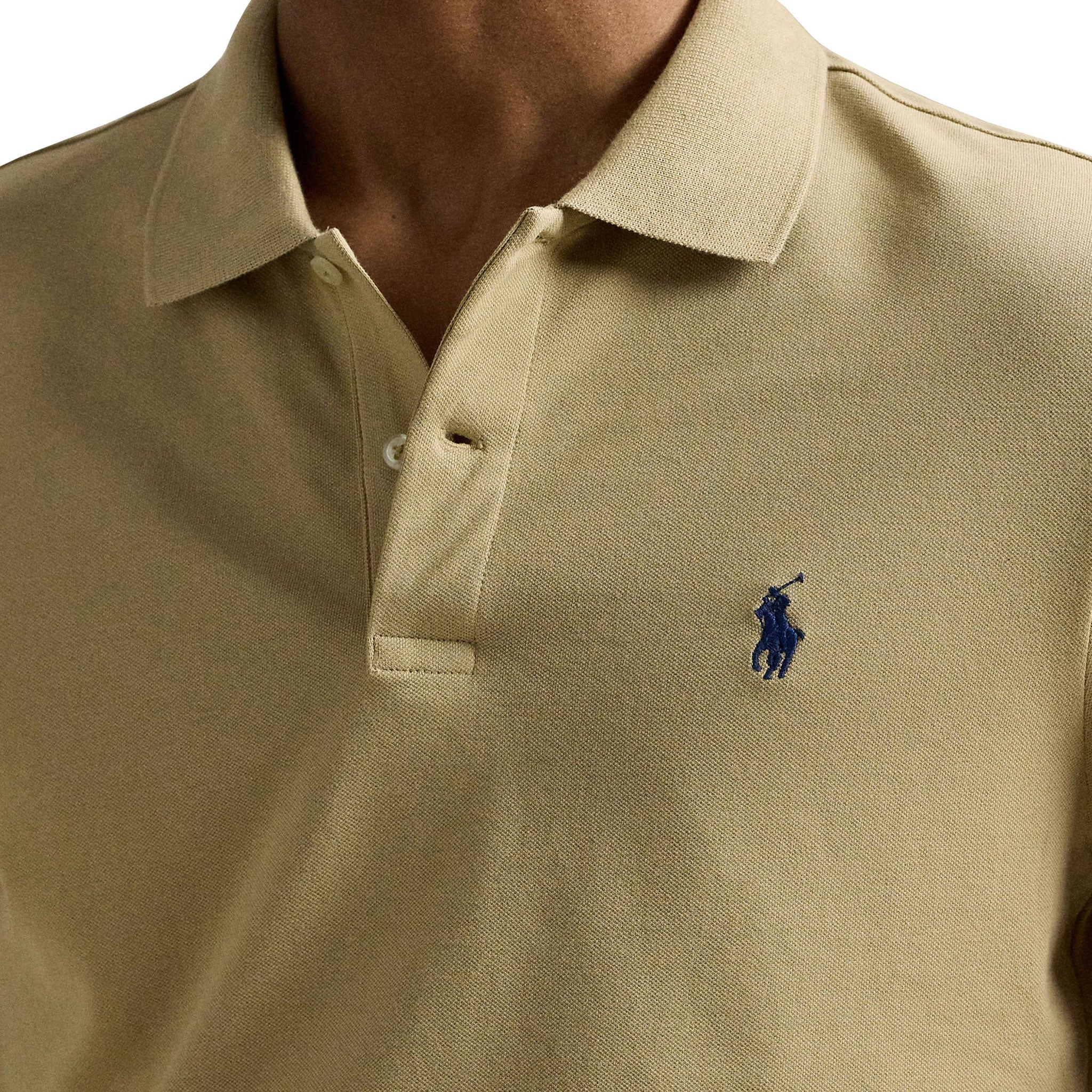 RL SHORT SLEEVE POLO SHIRT Khaki / L