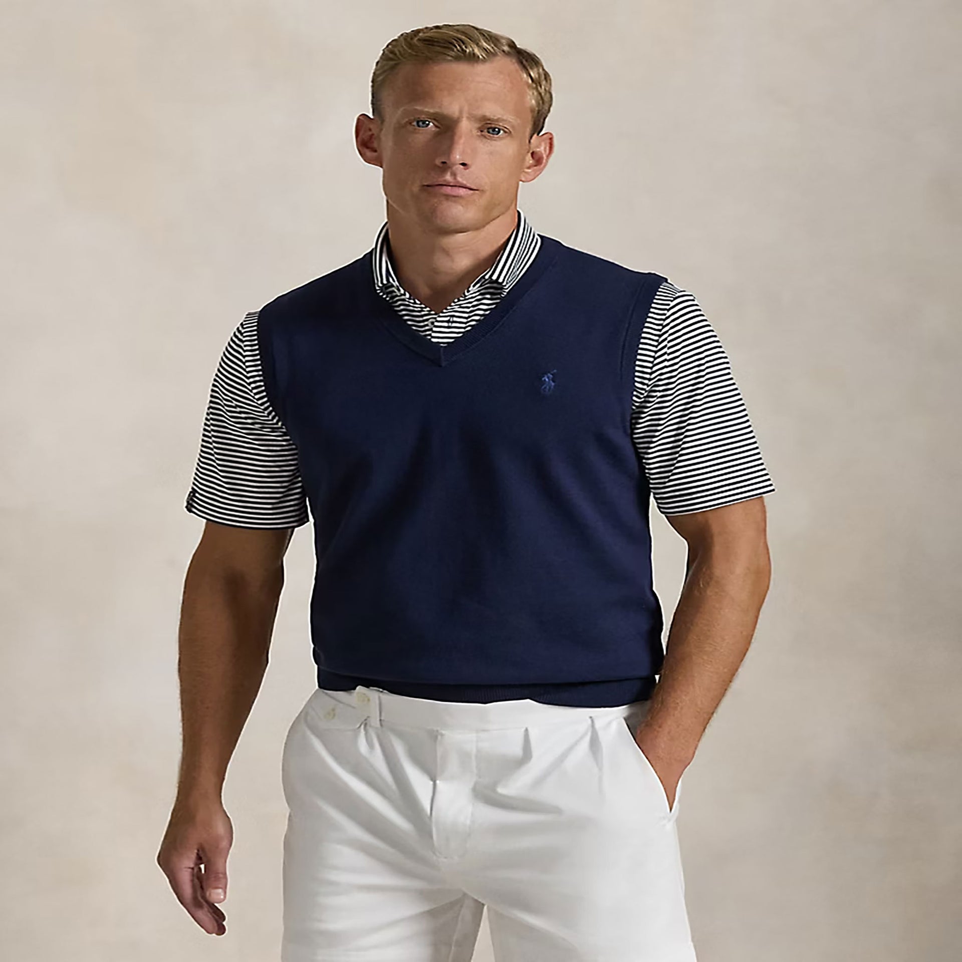 RL SWEATER VEST Navy / L