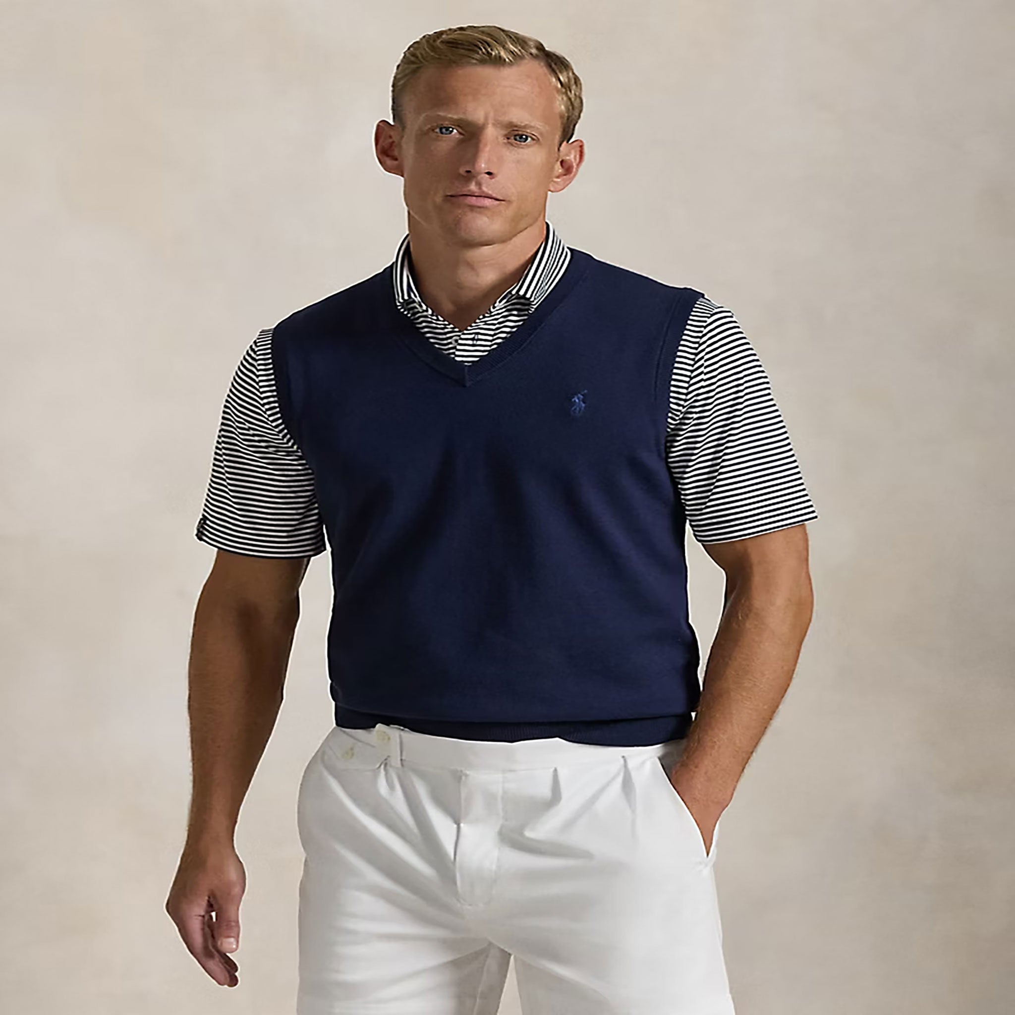 RL SWEATER VEST Navy / L