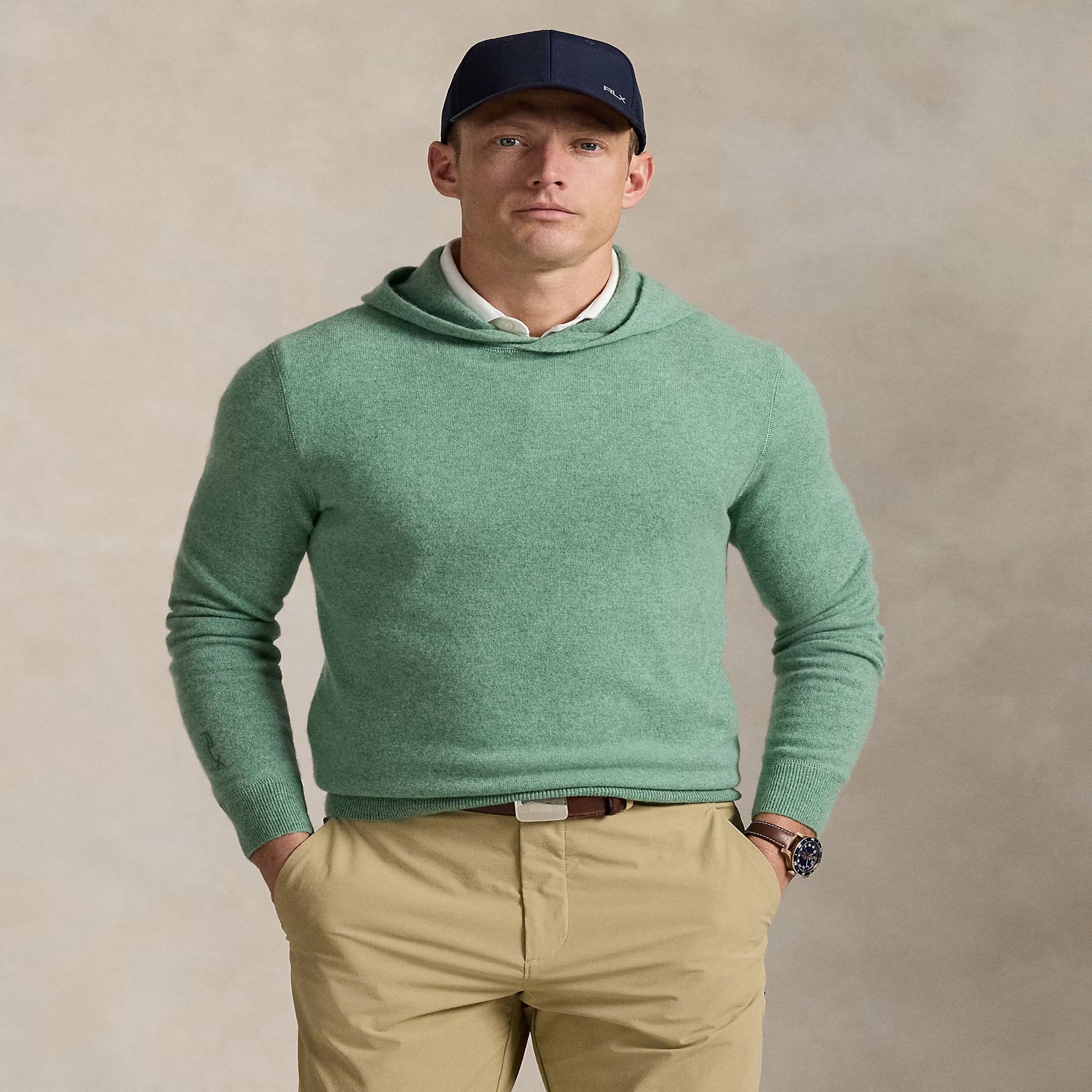 RL SWEATER PULLOVER GREEN L