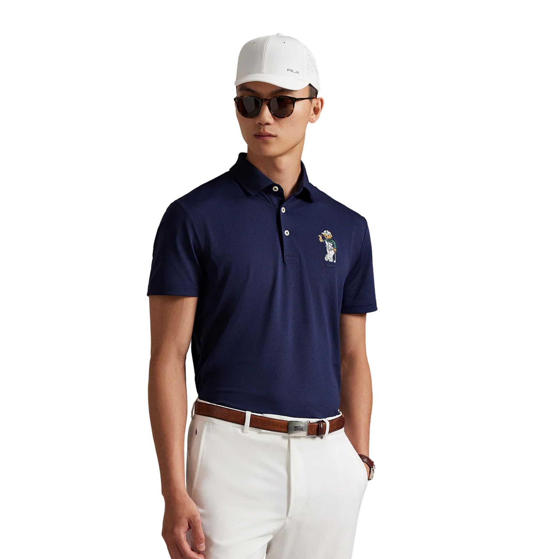 RL KNIT POLO NAVY L