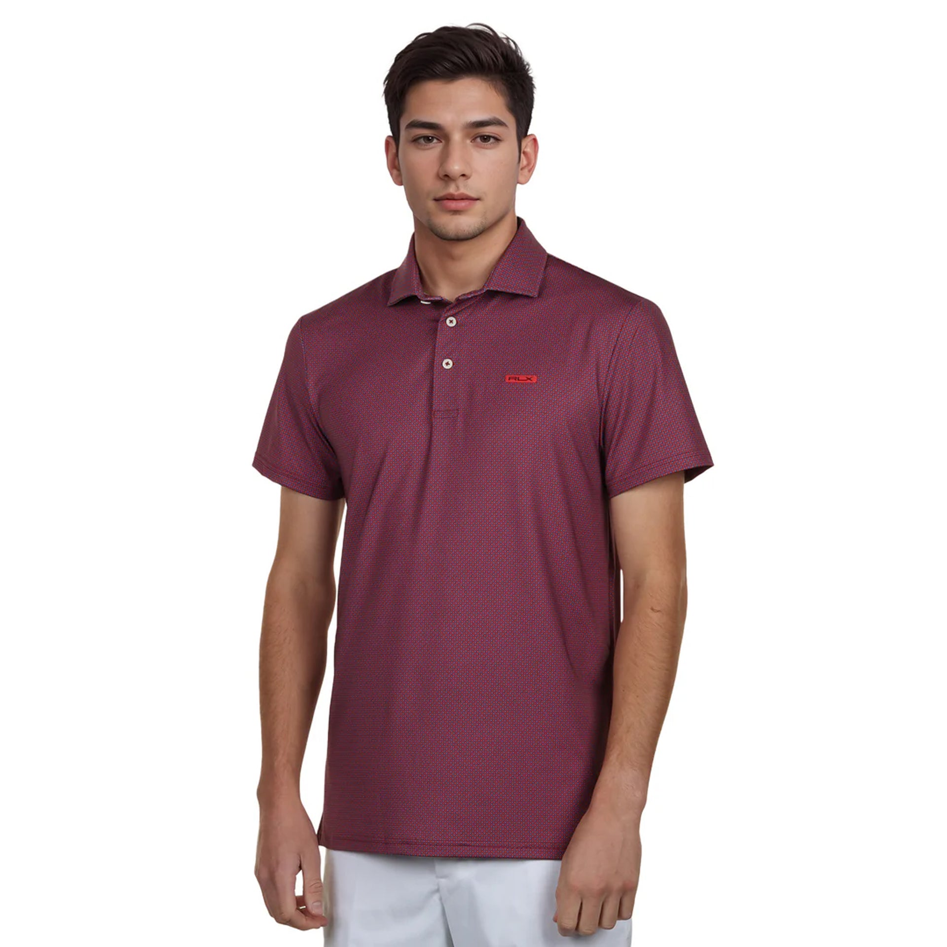 RL KNIT POLO RED MULTI