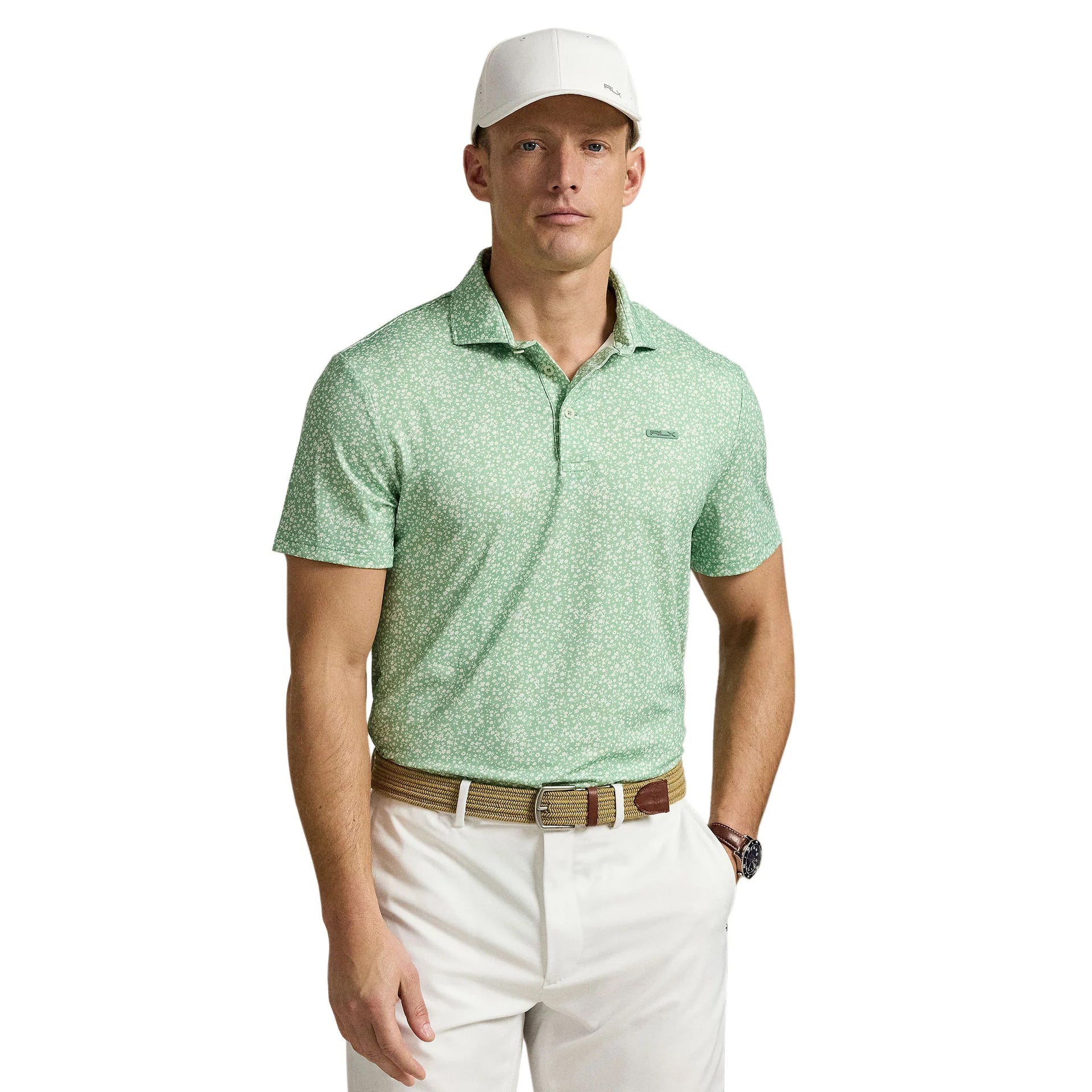RL KNIT POLO GREEN L