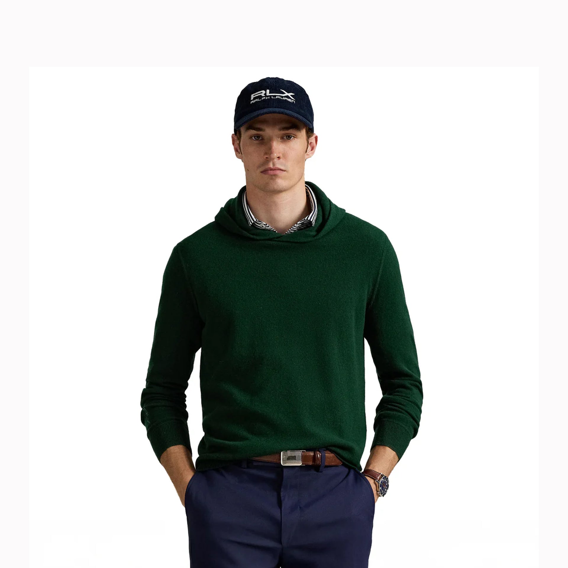 RL SWEATER-PULLOVER GREEN