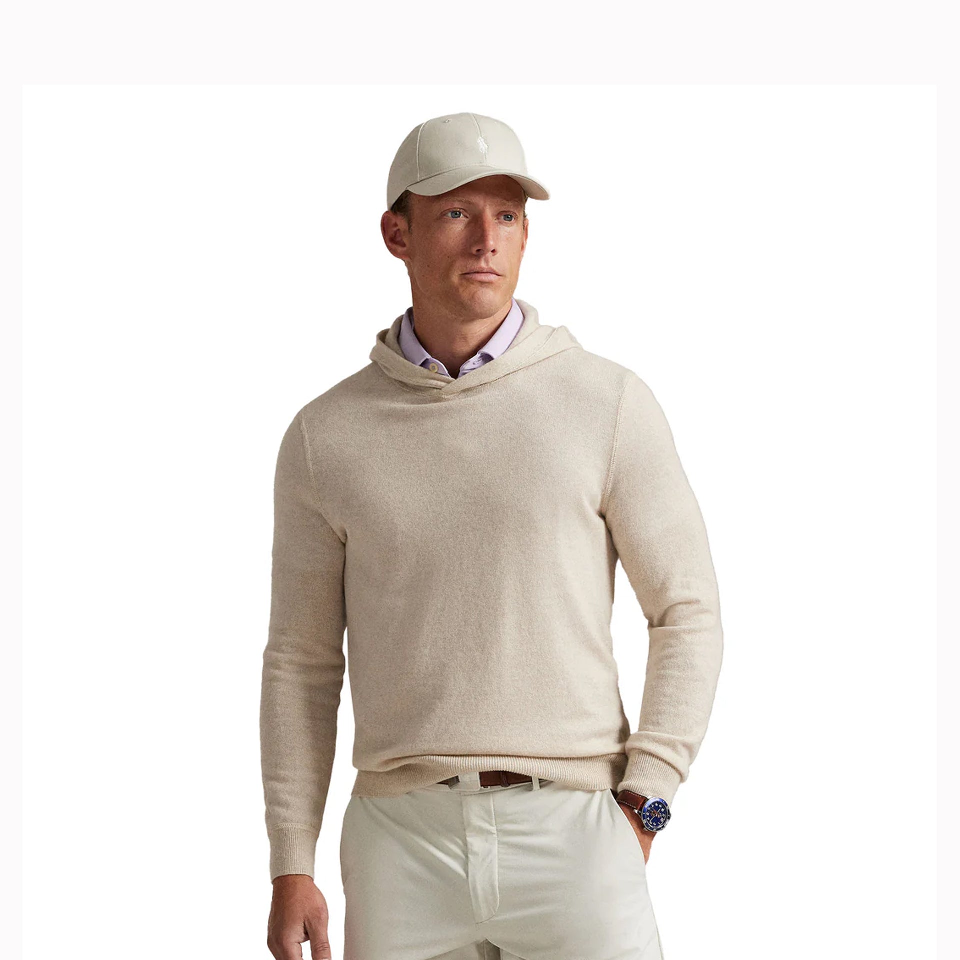 RL SWEATER-PULLOVER TAN