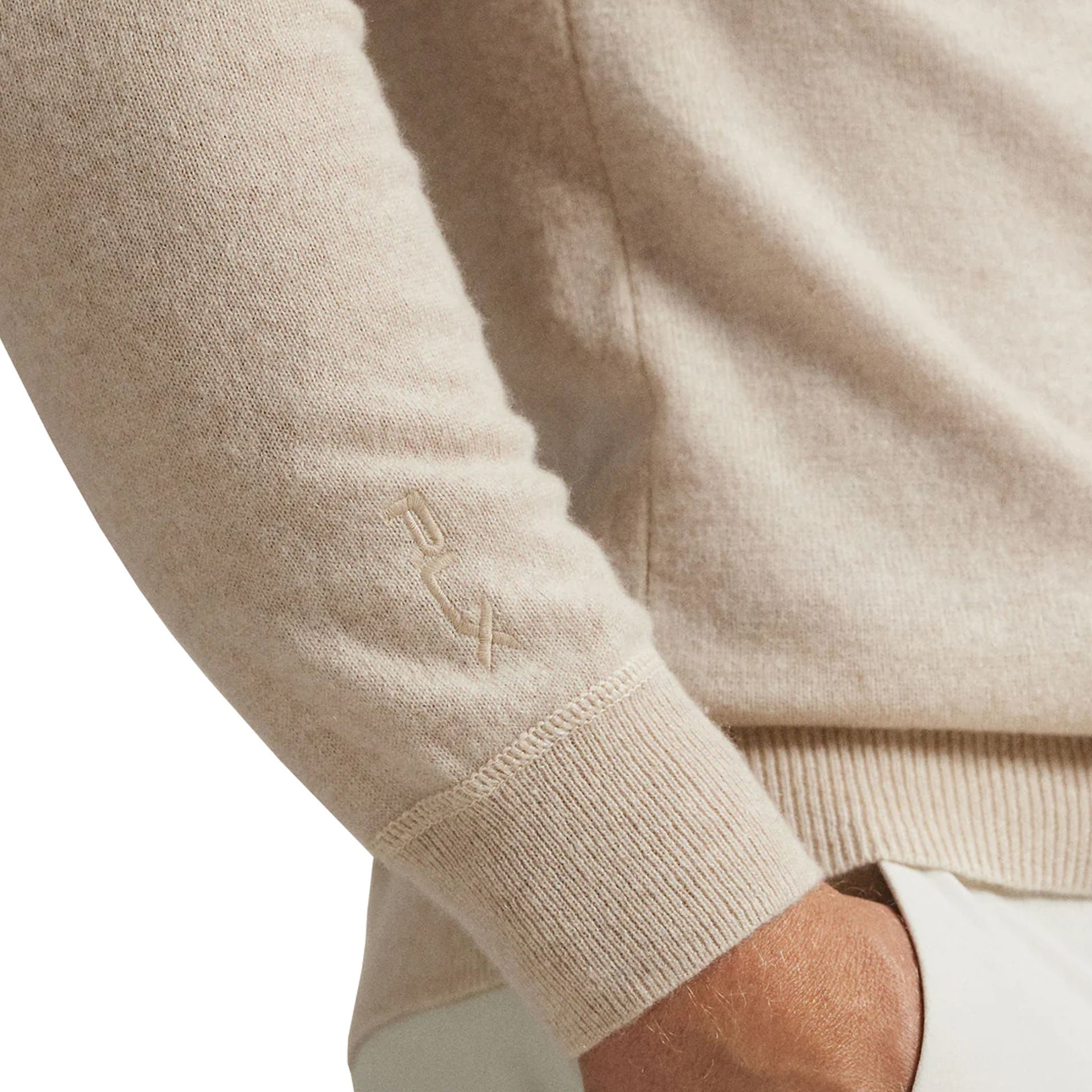 RL SWEATER-PULLOVER TAN