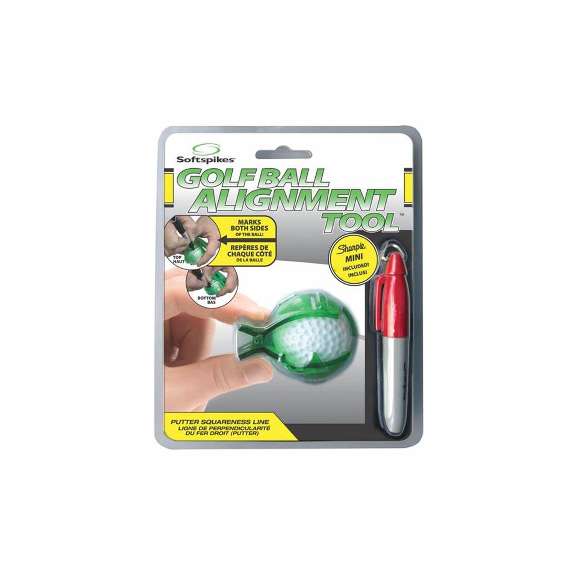MASTERS SOFTSPIKES GOLF BALL ALIGNMENT TOOL