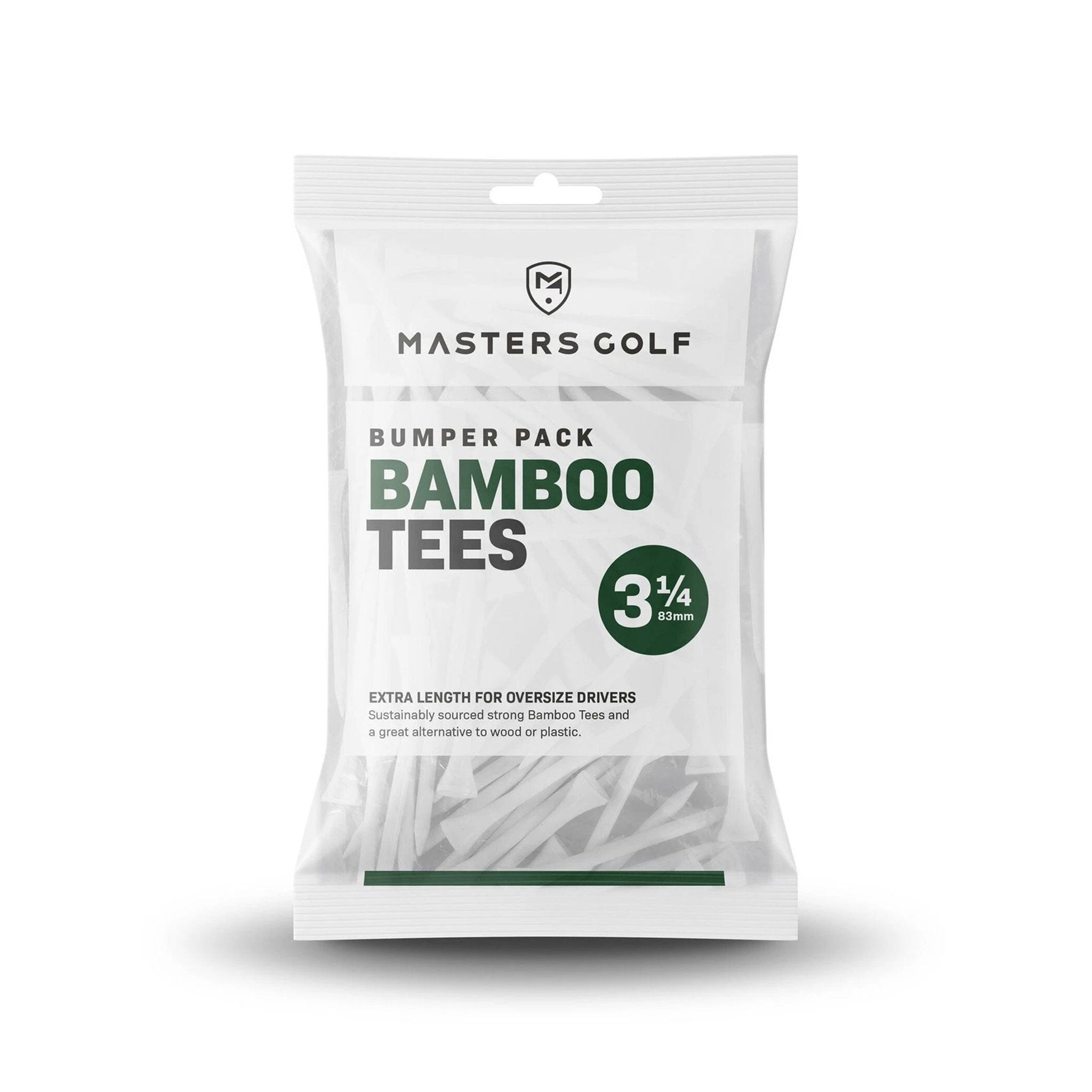 MASTERS BAMBOO TEES 3 1/4 BUMPER BAG 85 WHITE