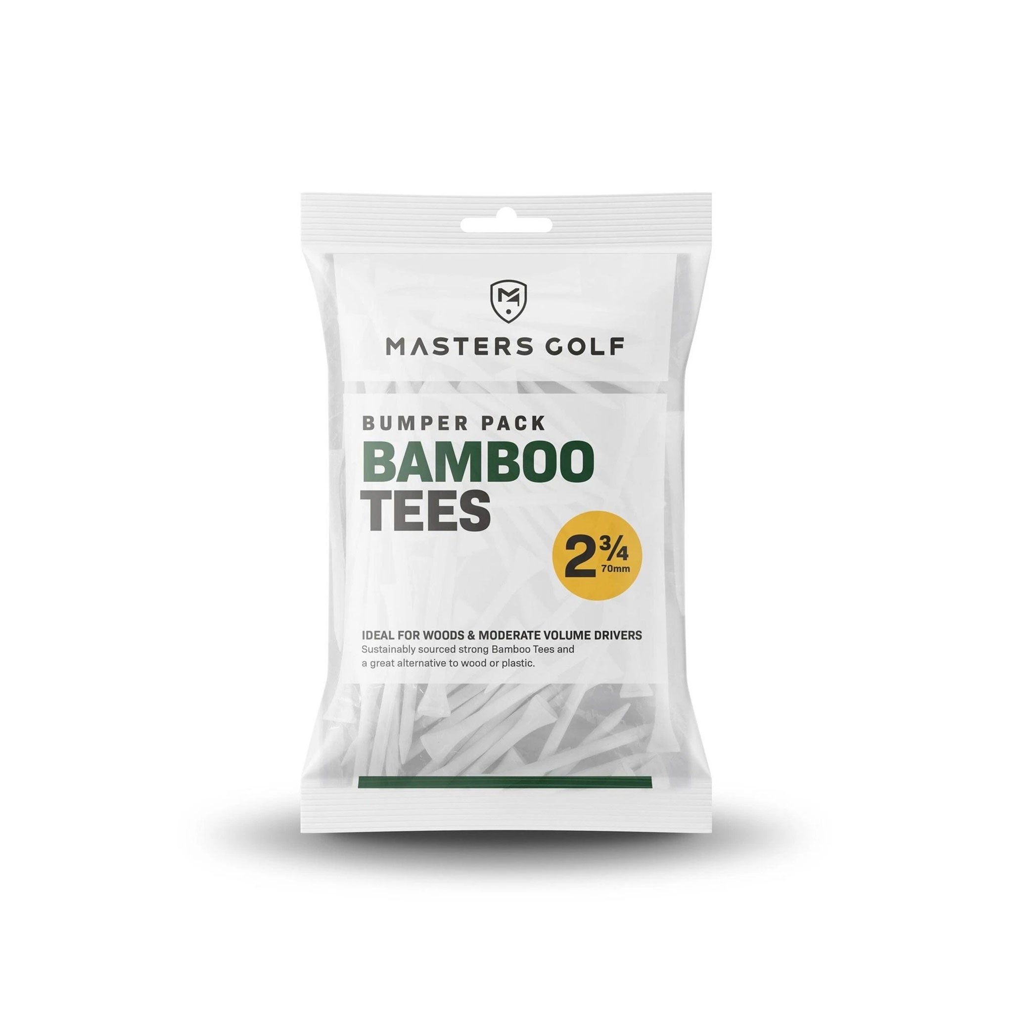 MASTERS BAMBOO TEES 2 3/4 BUMPER BAG 110 WHITE