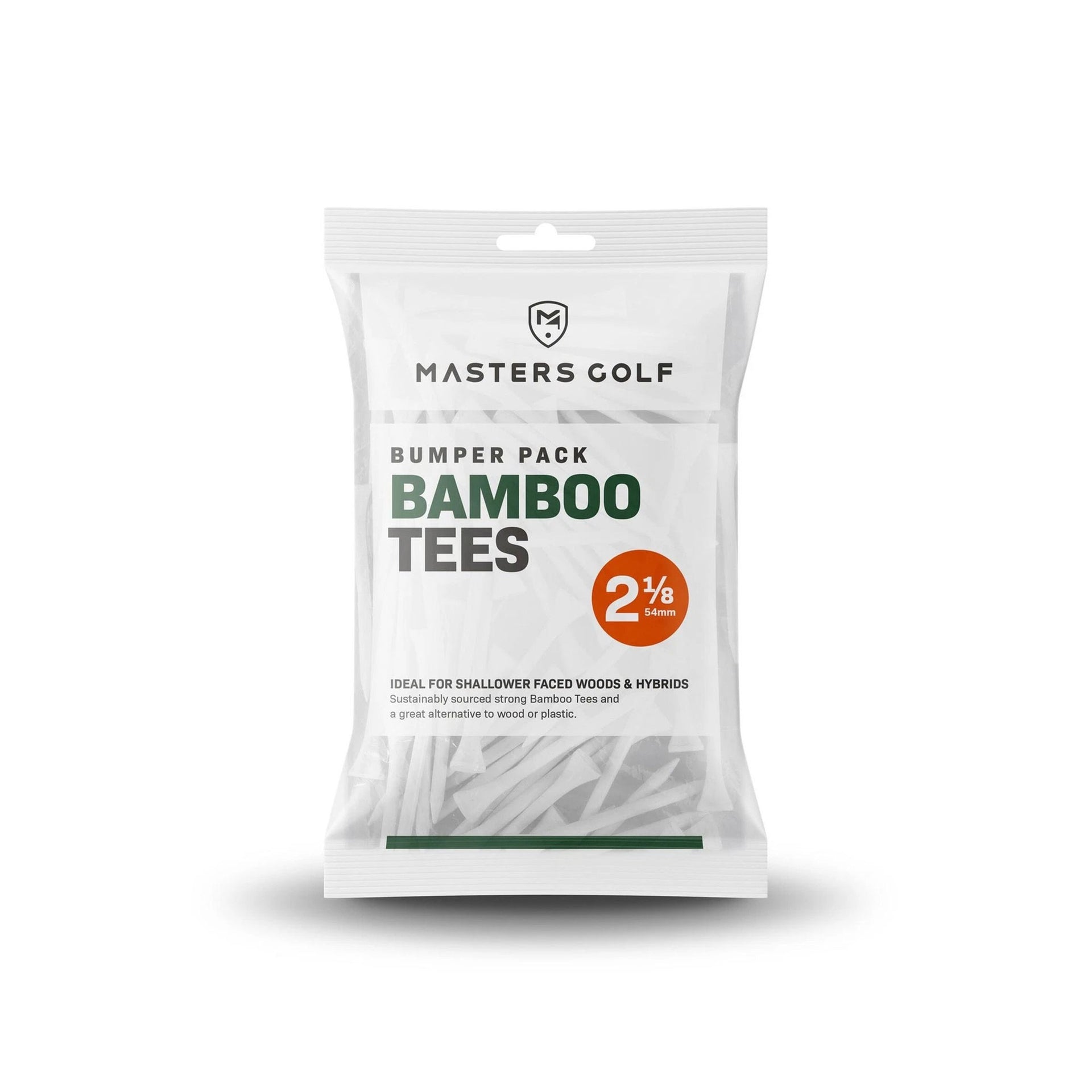 MASTERS BAMBOO TEES 2 1/8 BUMPER BAG 130 WHITE