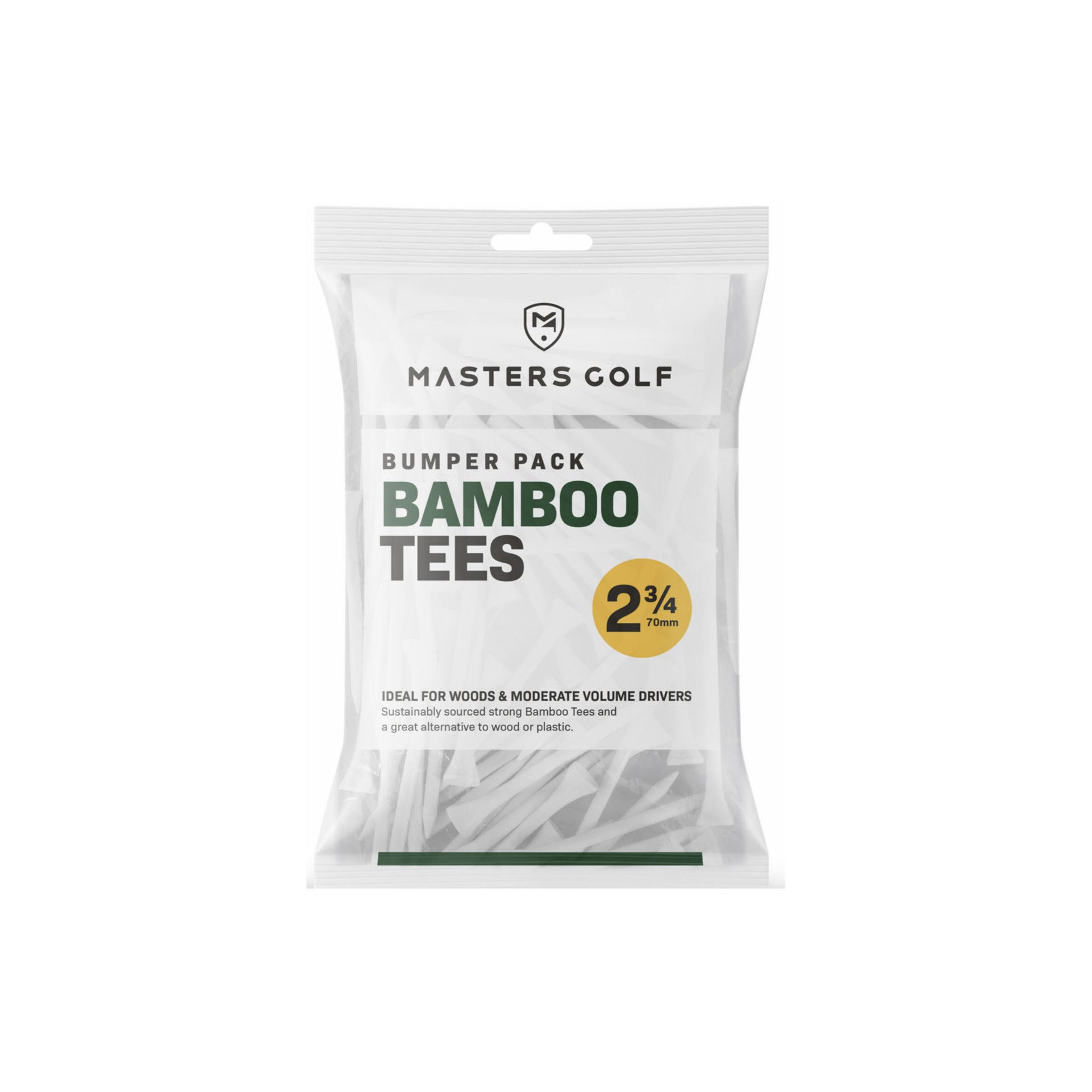 MASTERS BAMBOO TEES 2 3/4 WHITE X 1000