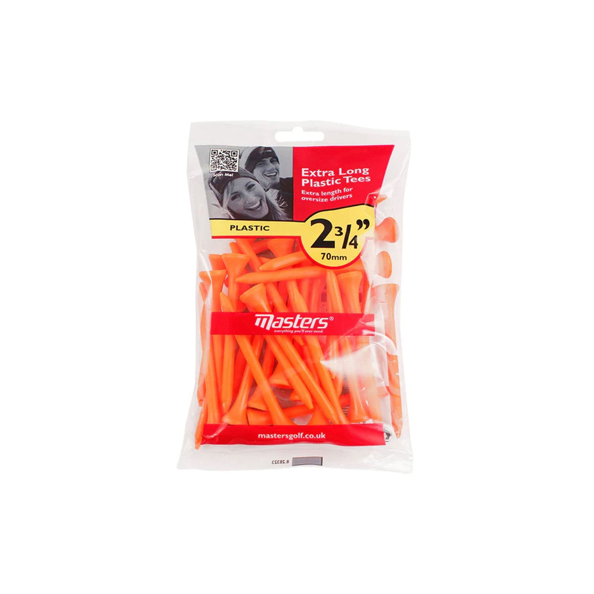 MASTERS PLASTIC TEES 2 3/4 MIX (30 PCS)