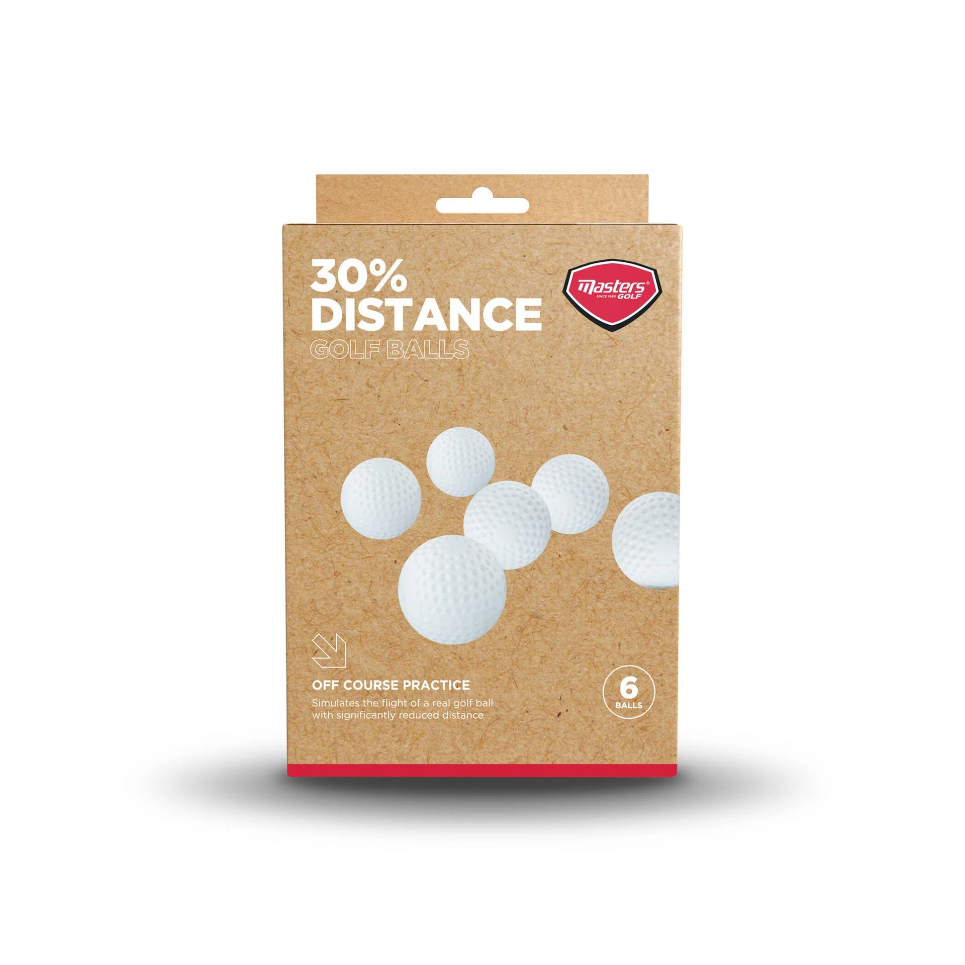 MASTERS 30 CENT DISTANCE BALL x 6
