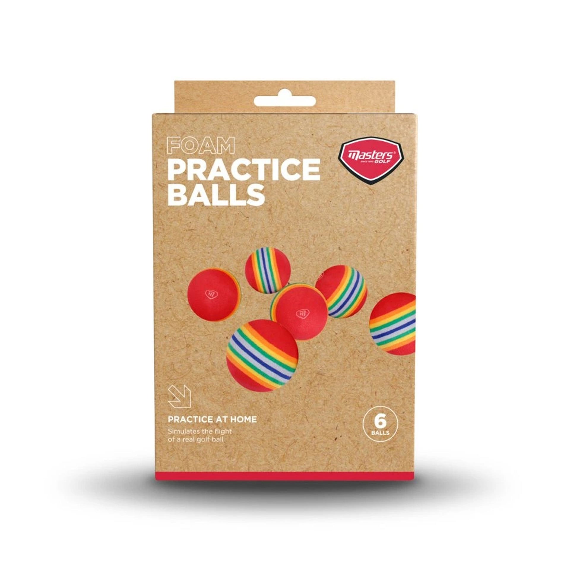 MASTERS D/B FOAM PRACTICE BALL x 6
