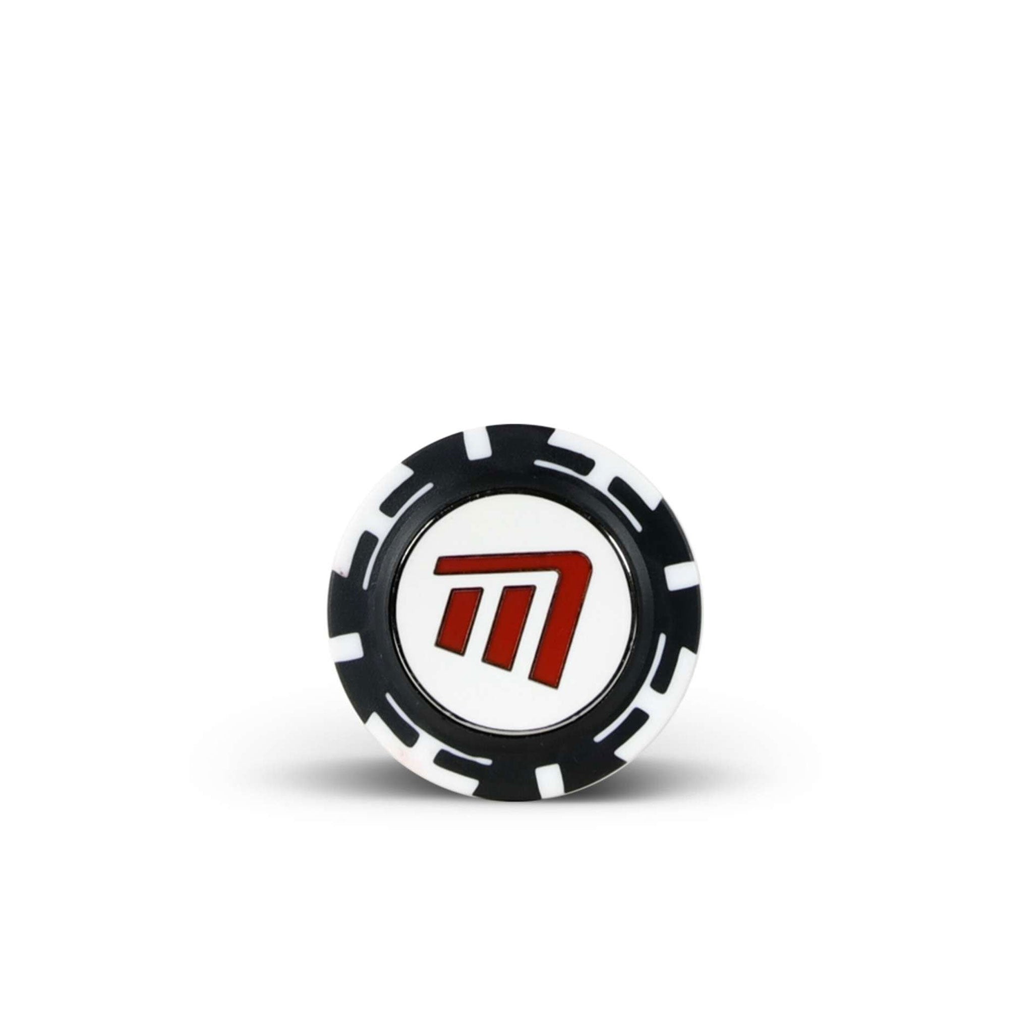 MASTERS POKER CHIP WITH MAG BALL MARKER BLACK/WHITE