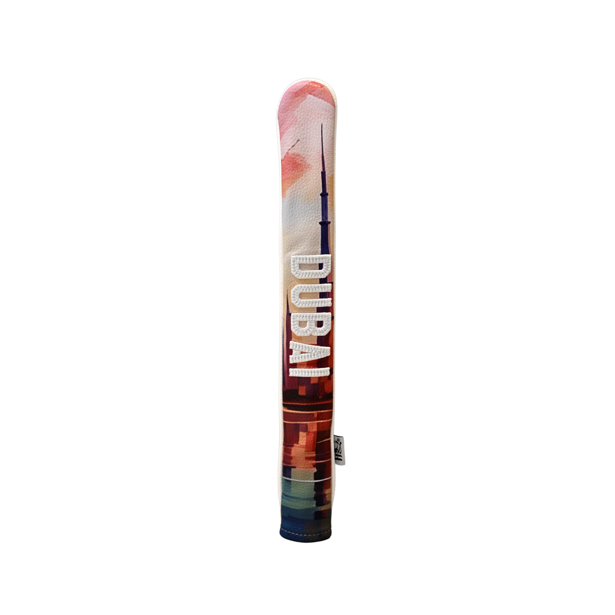 PRG GOLF ALIGNMENT STICK COVER WHT DXB LOGO