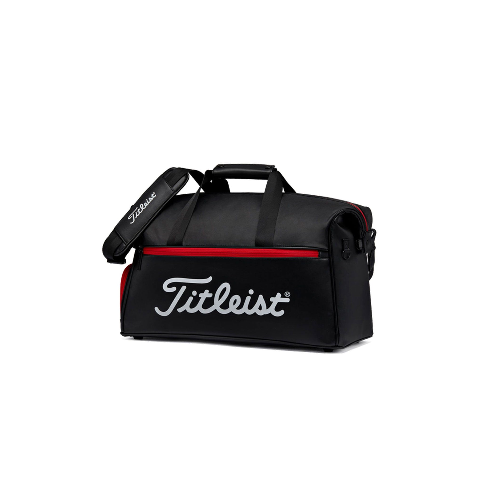 TITLEIST ELITE LITE BOSTON BAG BLACK/BLACK/RED