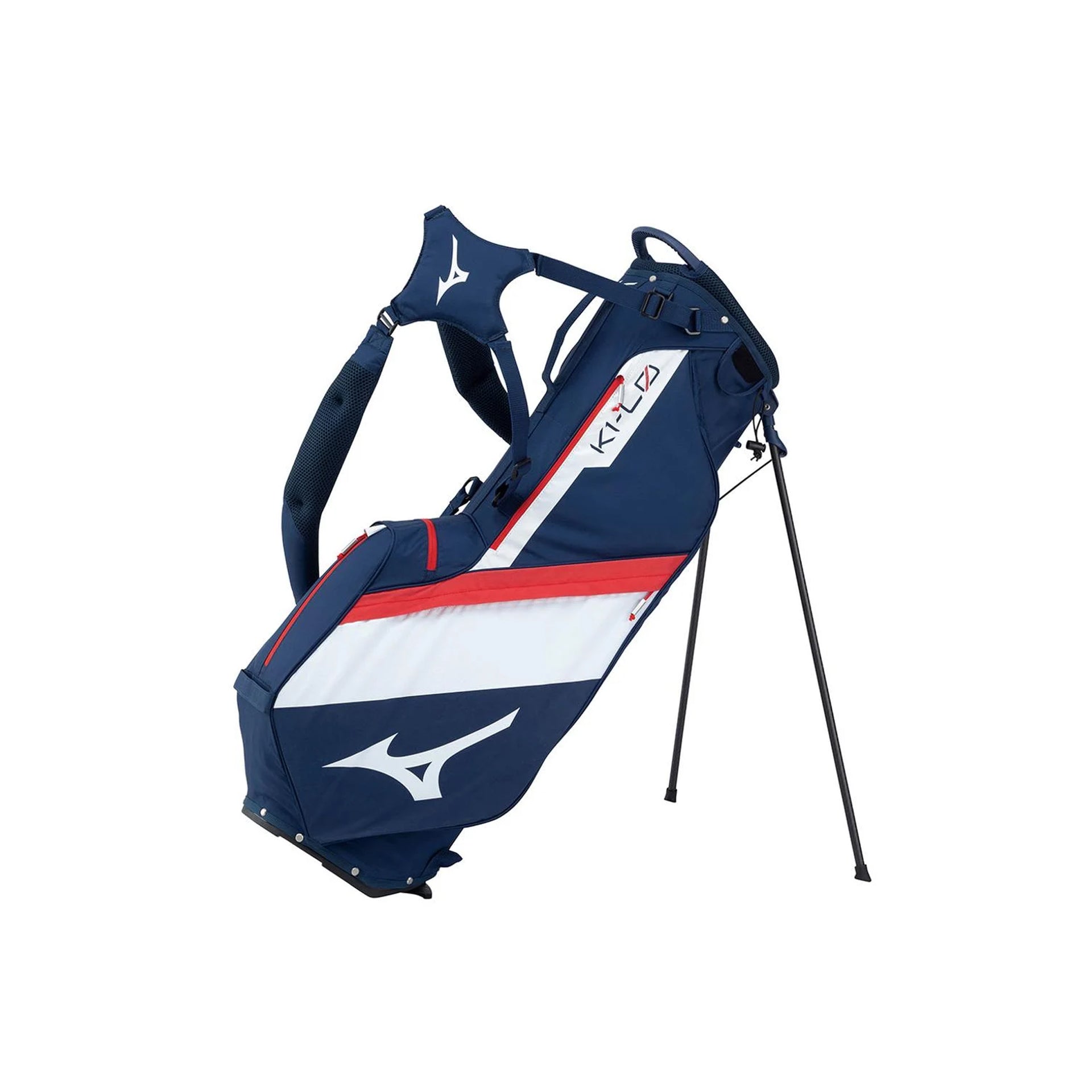 MIZUNO K1-LO 4 WAY NAVY/RED STAND BAG