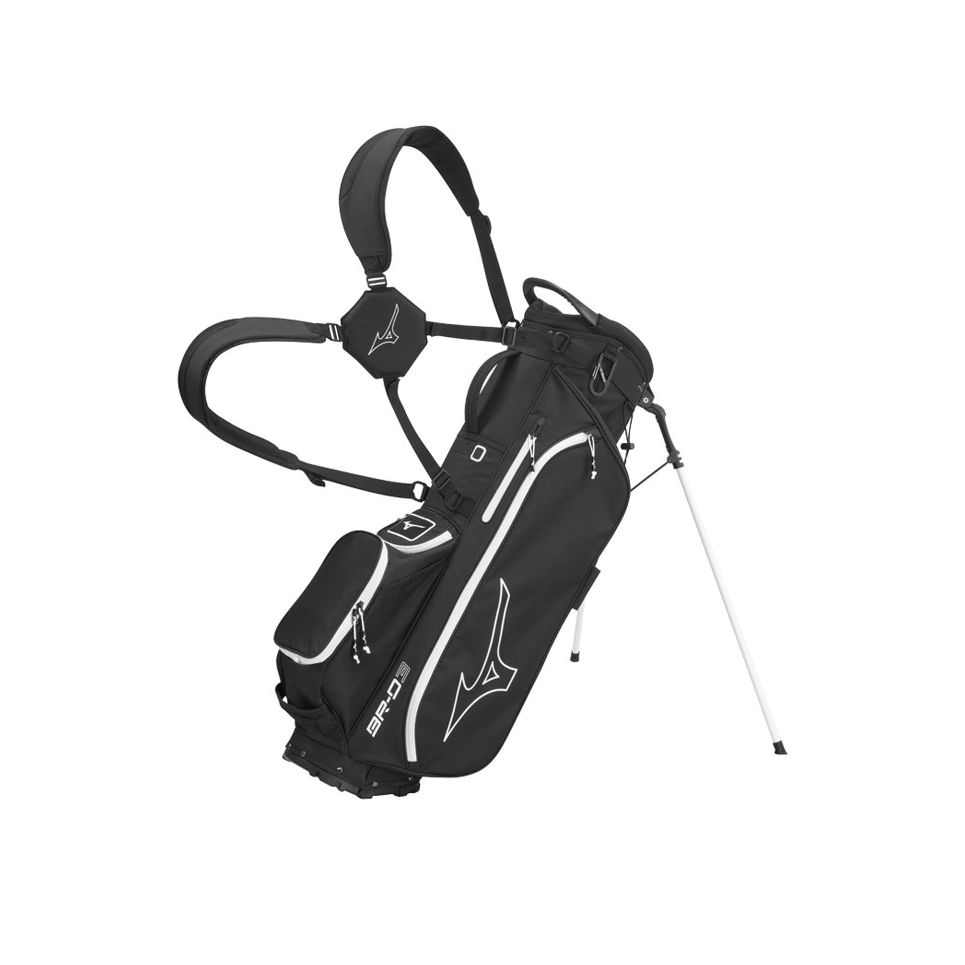 MIZUNO BR-D3 BLACK/WHITE STAND BAG