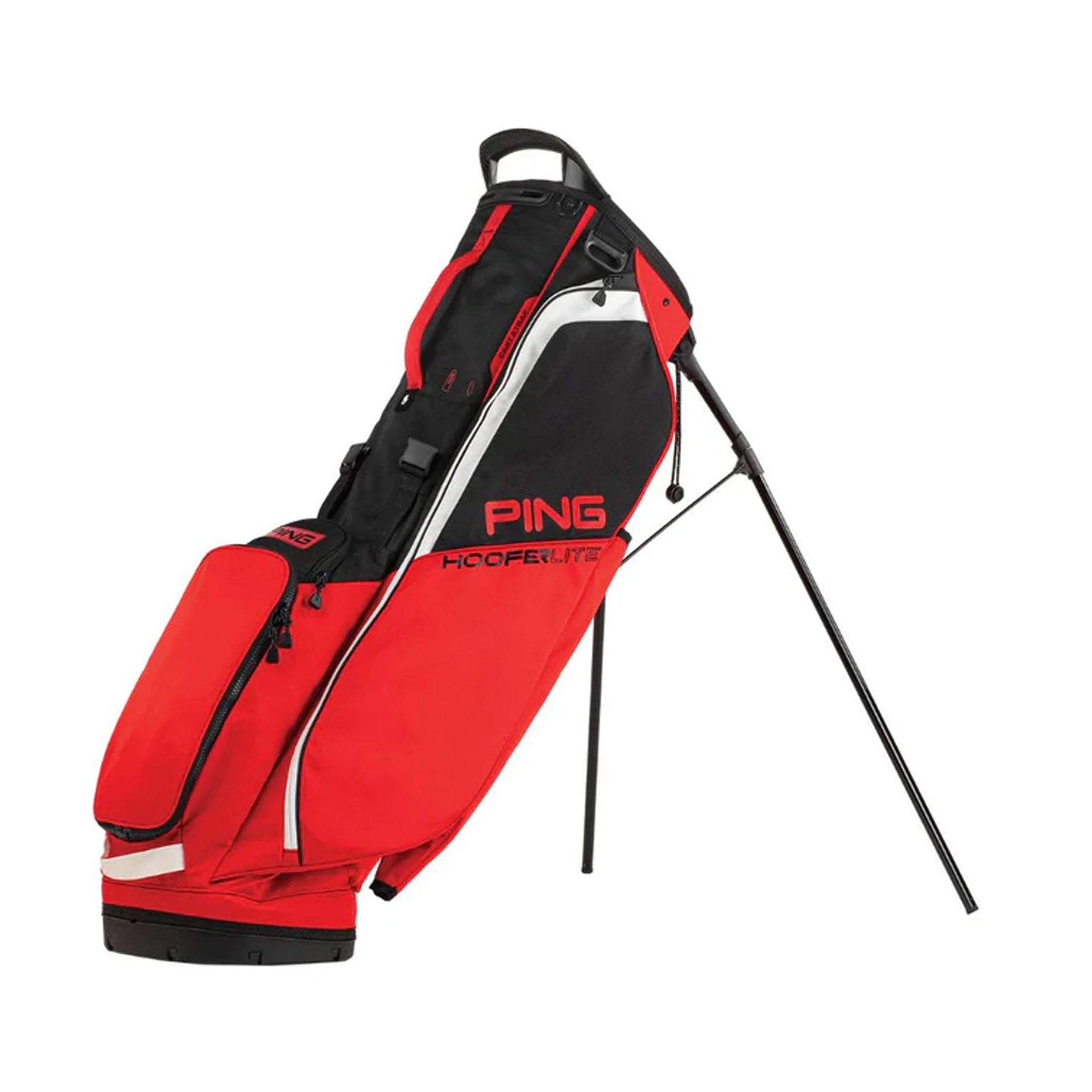 PING RED/BLACK/WHITE HOOFERLITE DOUBLE STRAP BAG