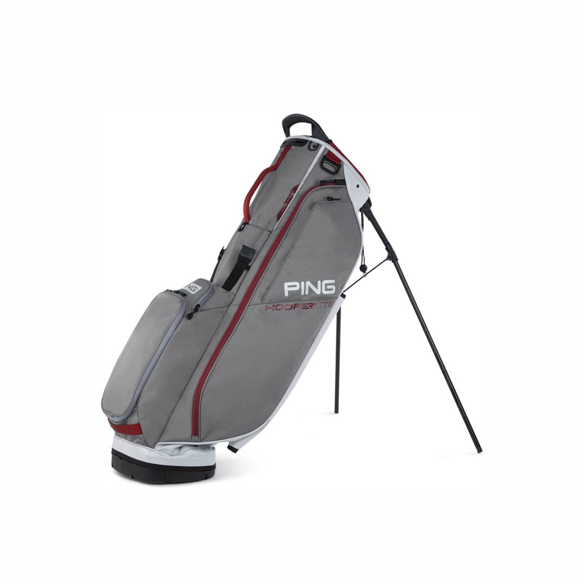 PING HOOFERLITE PEWTER/GREY/DEEP RED BAG