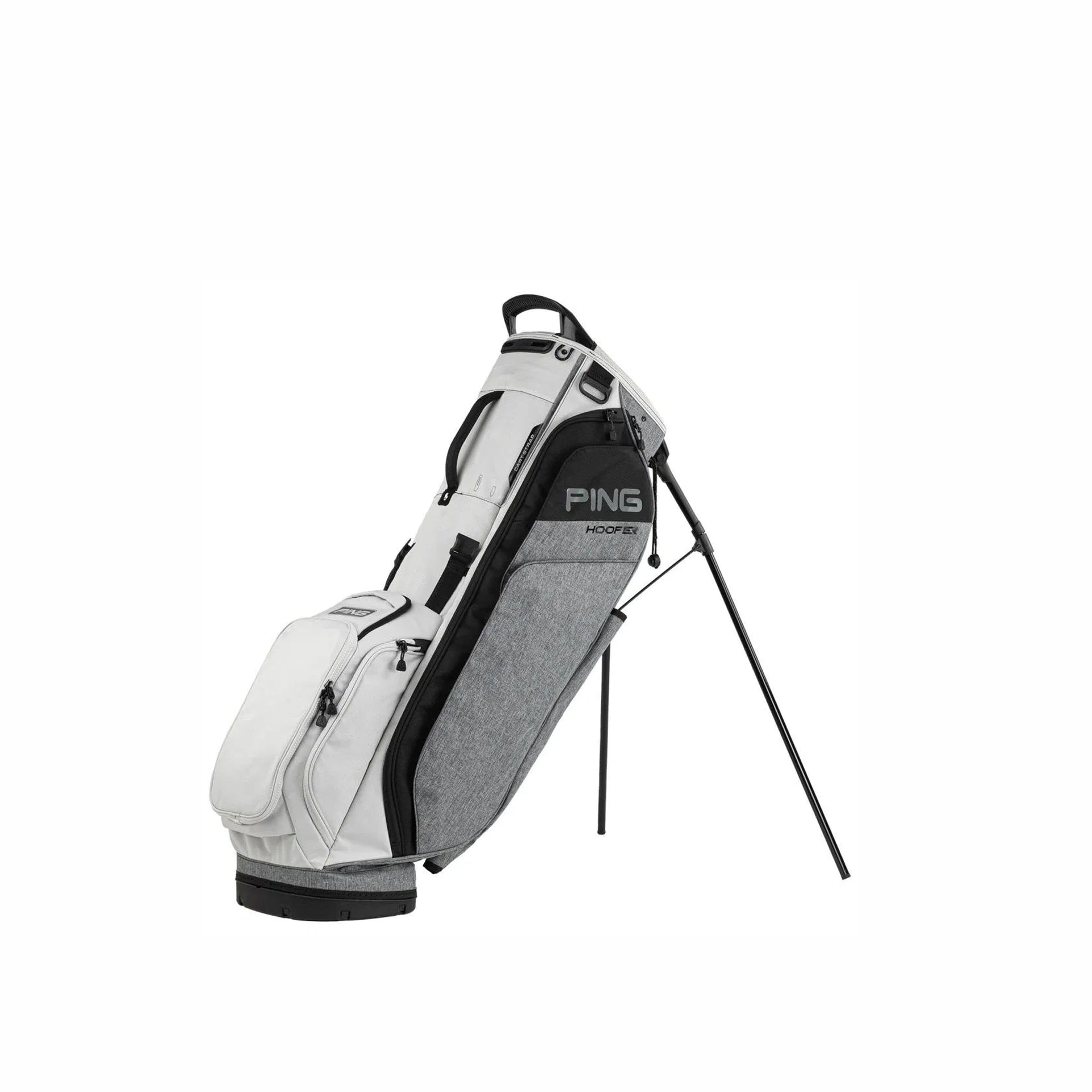 HOOFER DOUBLE STRAP HEATHER GREY/BLACK BAG
