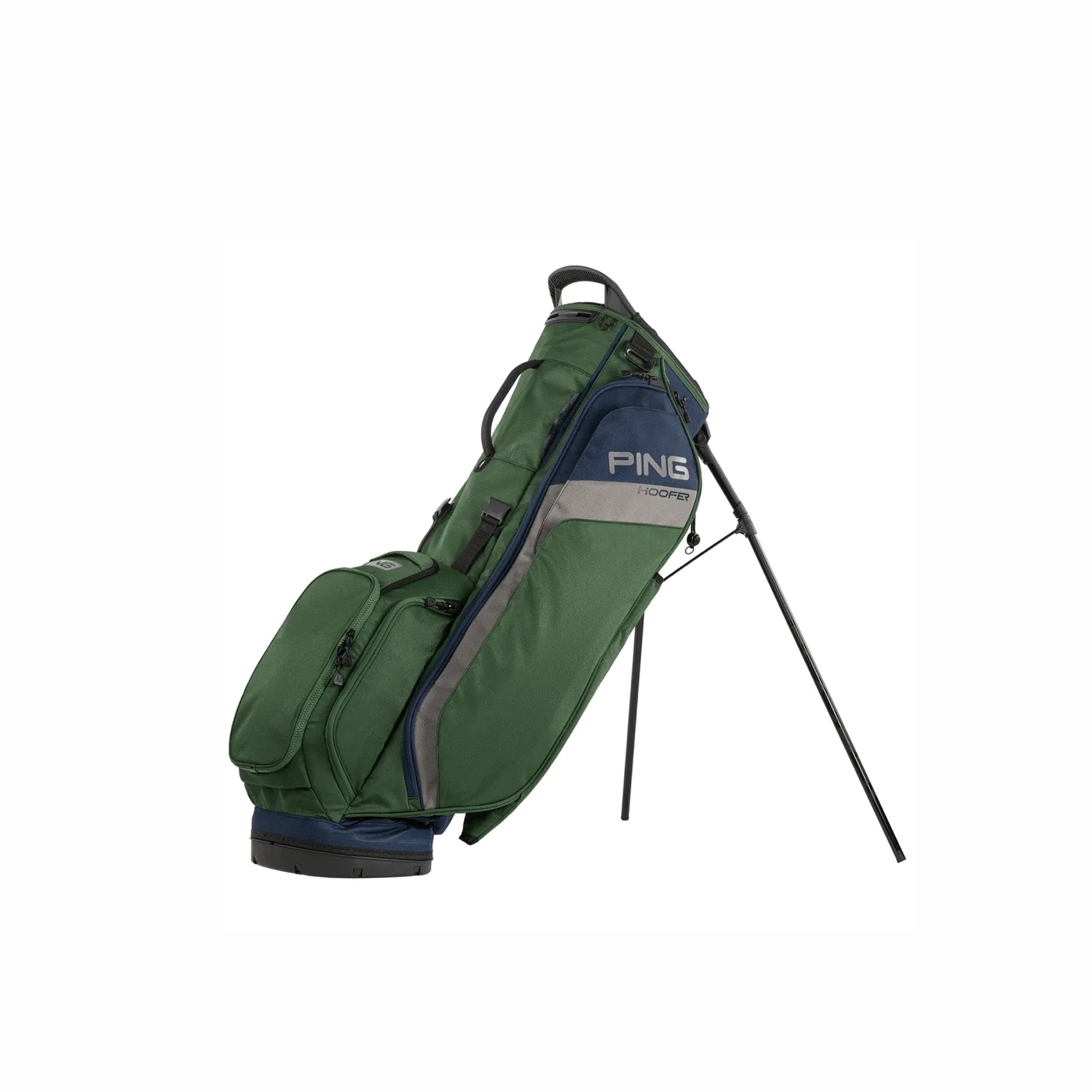 PING HOOFER DOUBLE STRAP DARK GREEN/GREY/NAVYBAG