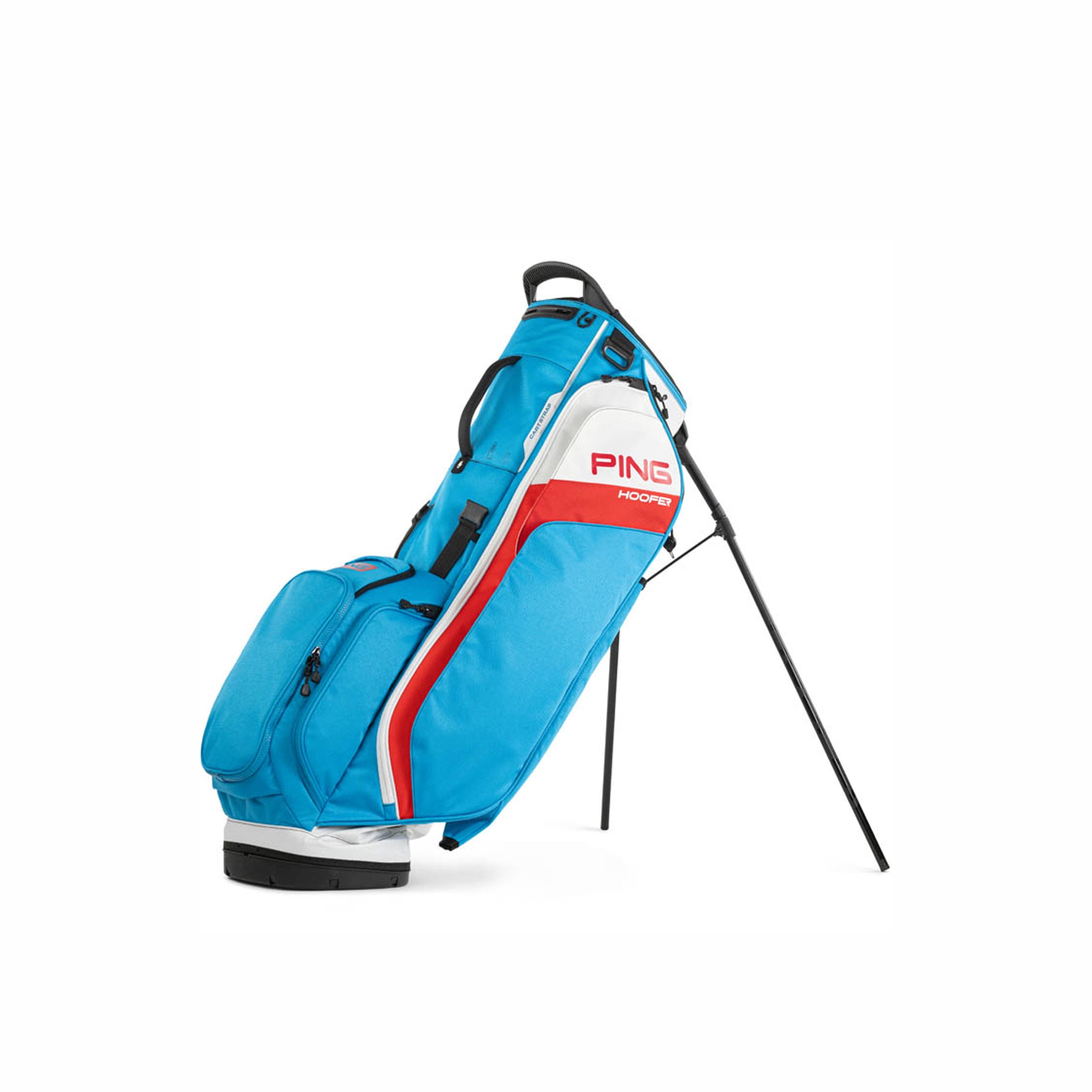 PING HOOFER DOUBLE STRAP BLUE/RED/WHITE BAG