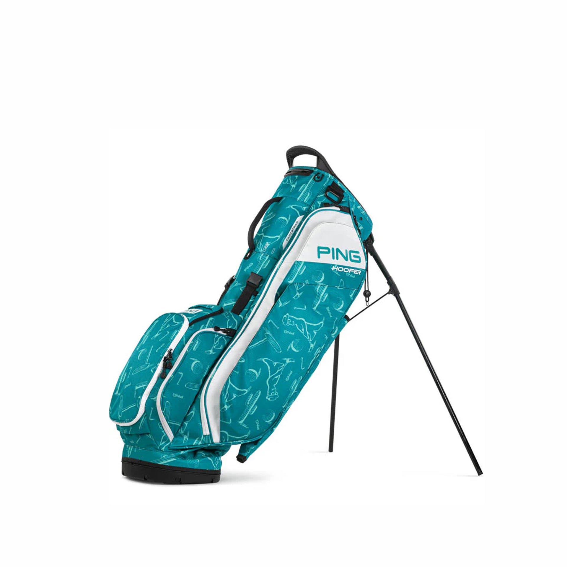 PING HOOFER DOUBLE STRAP TEAL DECALBAG
