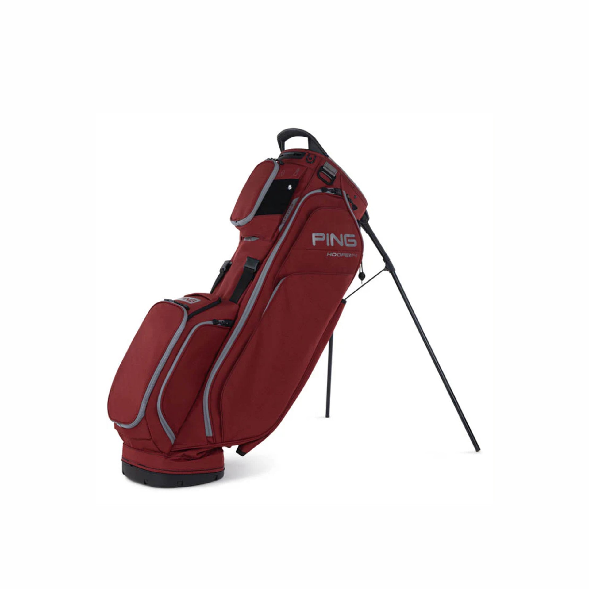 PING HOOFER 14 DEEP RED/PEWTER BAG