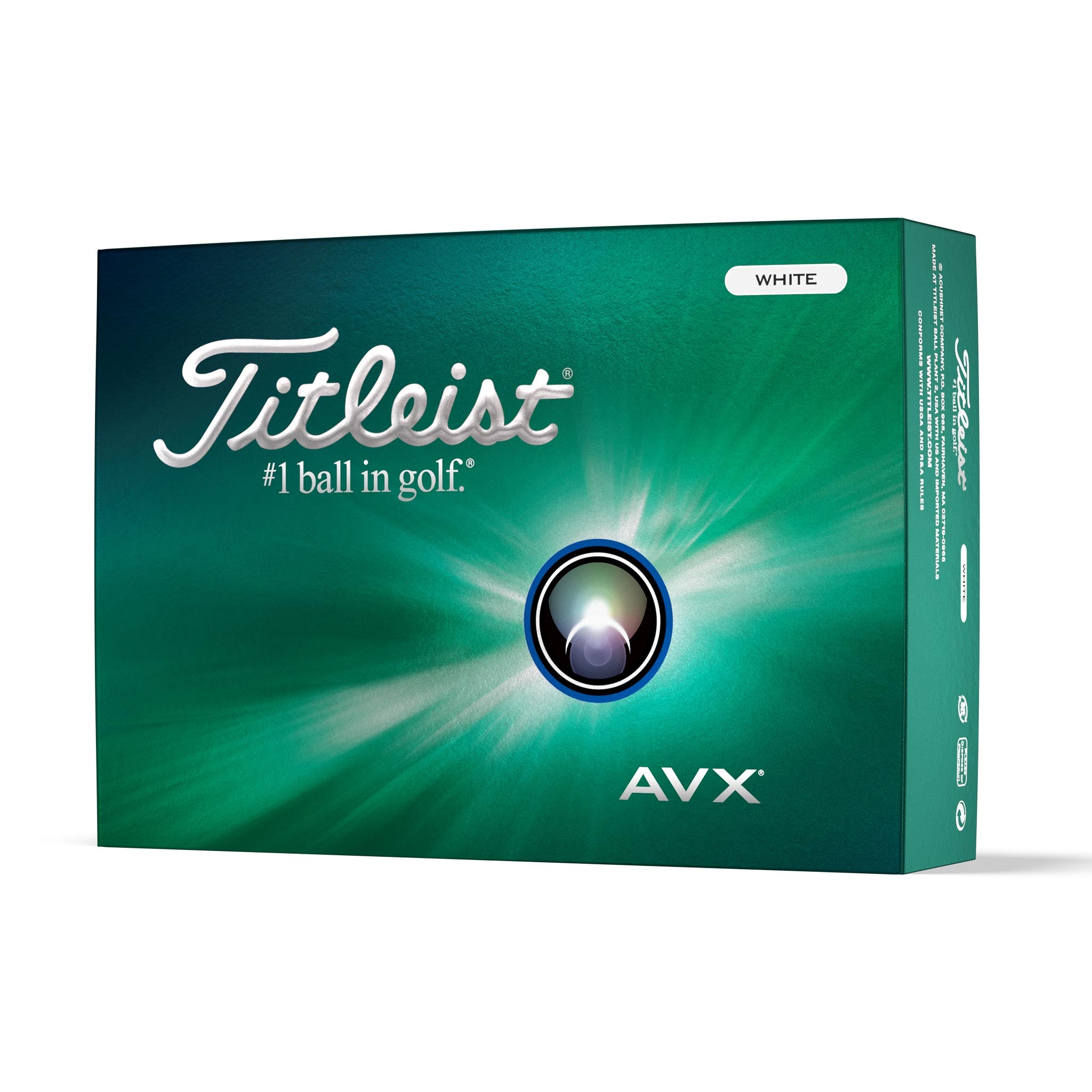 TITLEIST AVX GOLF BALL WHITE