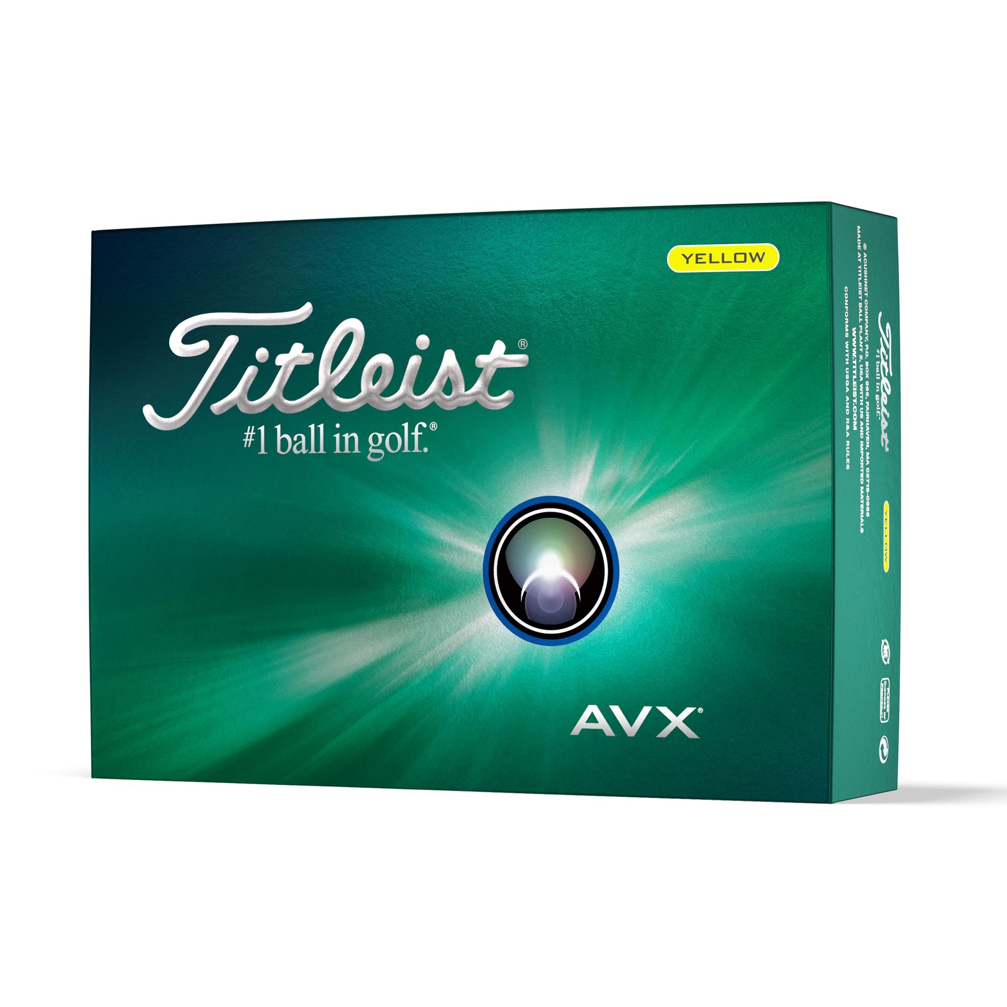 TITLEIST AVX GOLF BALL YELLOW