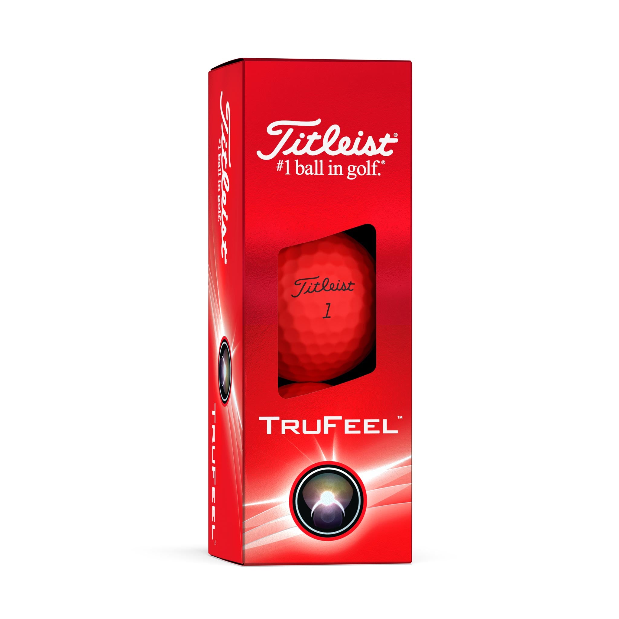 TITLEIST TRUFEEL GOLF BALL RED