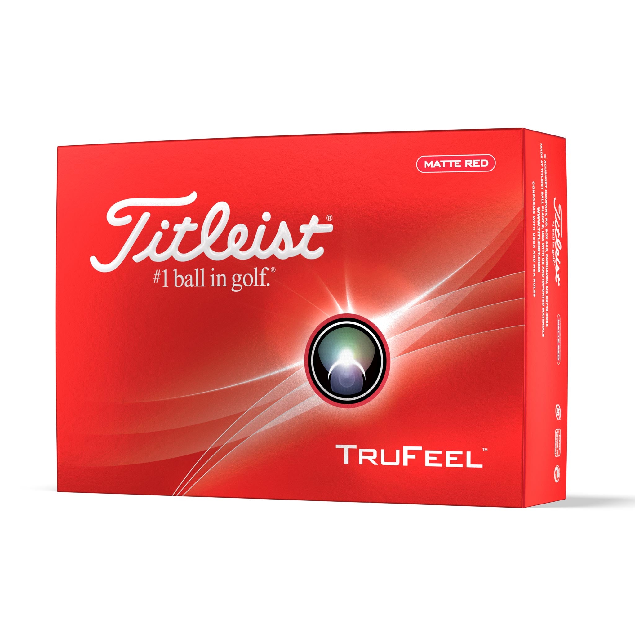 TITLEIST TRUFEEL GOLF BALL RED