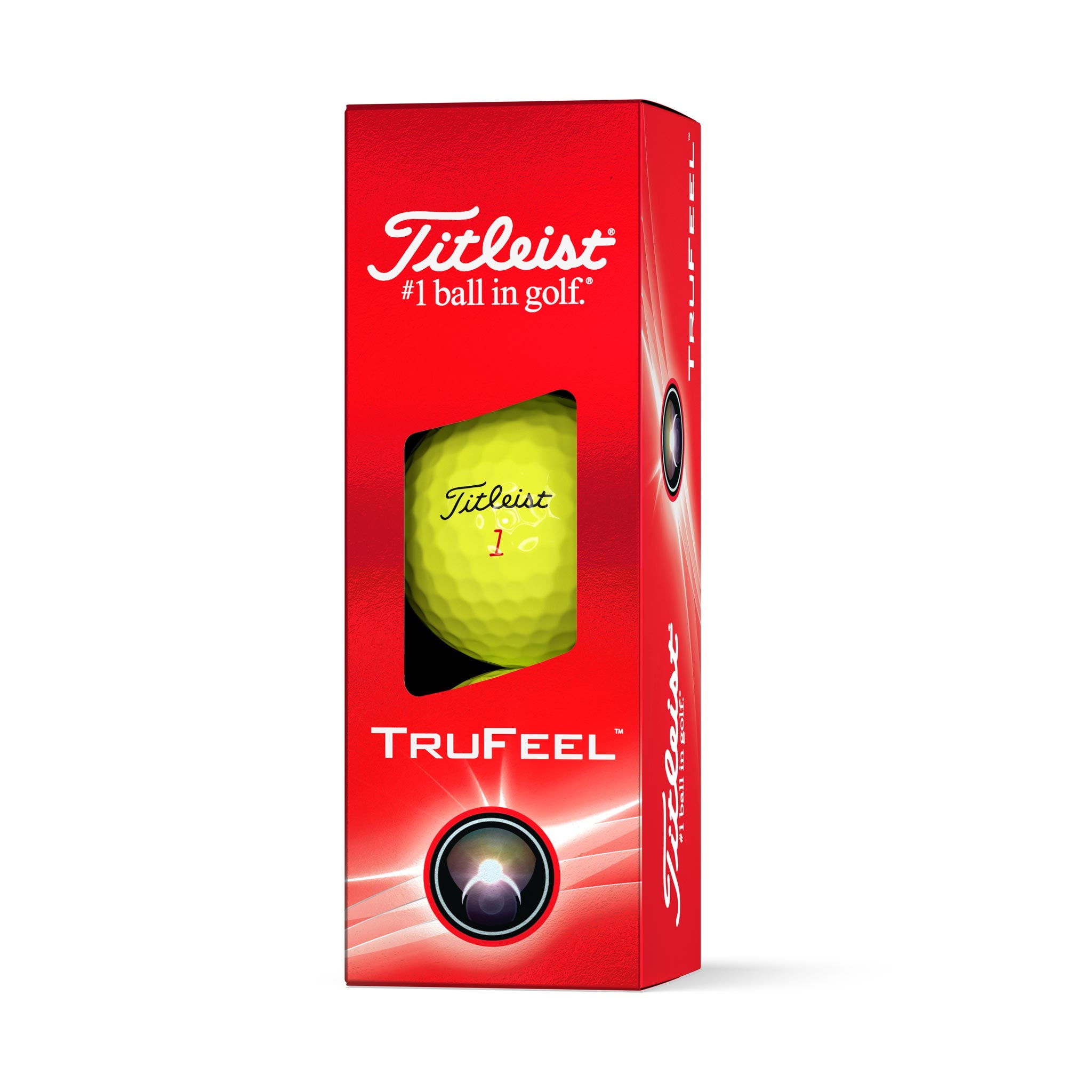 TITLEIST TRUFEEL GOLF BALL YELLOW