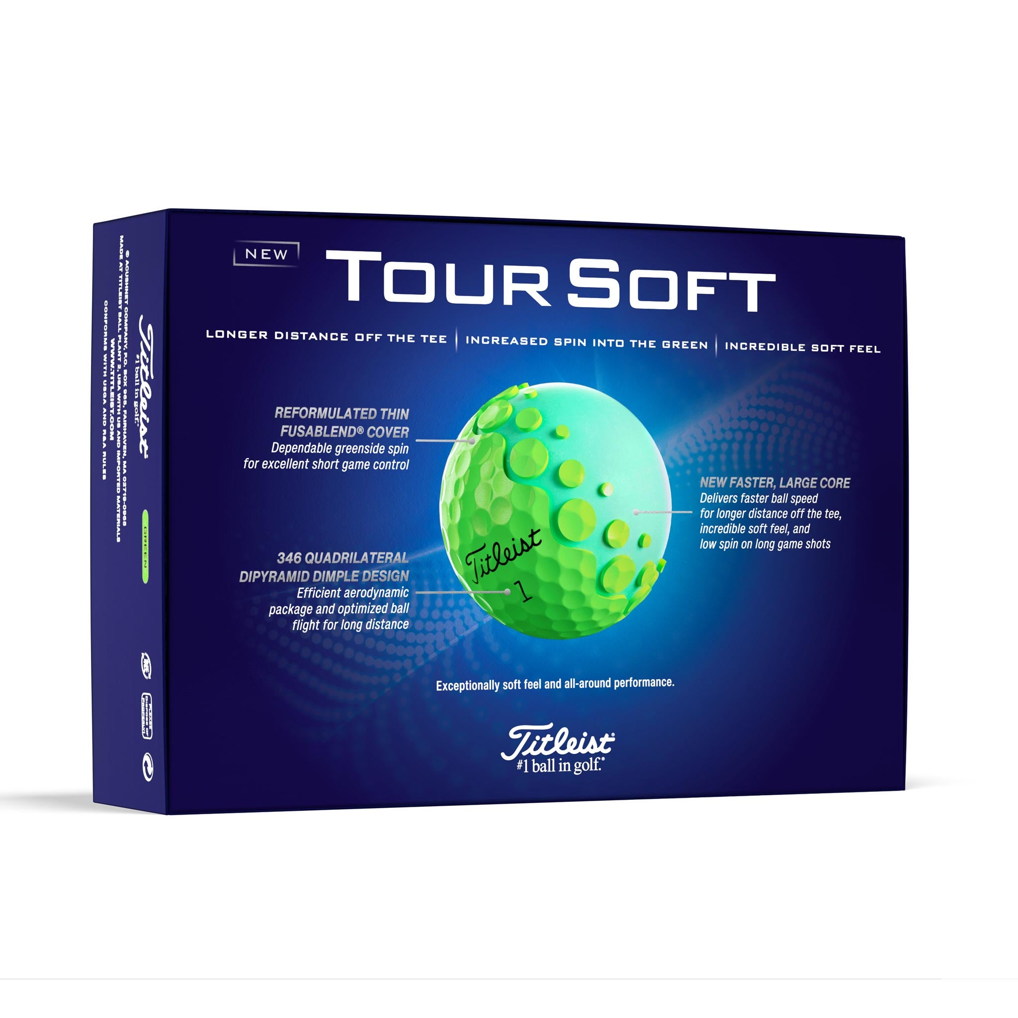 TITLEIST TOUR SOFT GOLF BALL GREEN