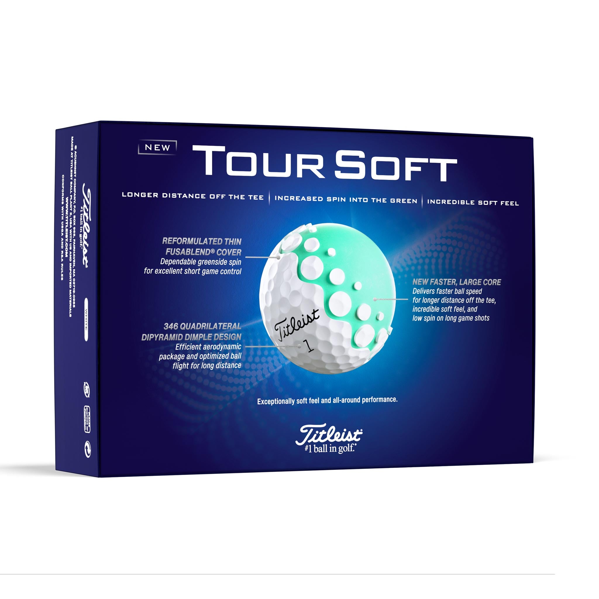 TITLEIST TOUR SOFT GOLF BALL GREEN