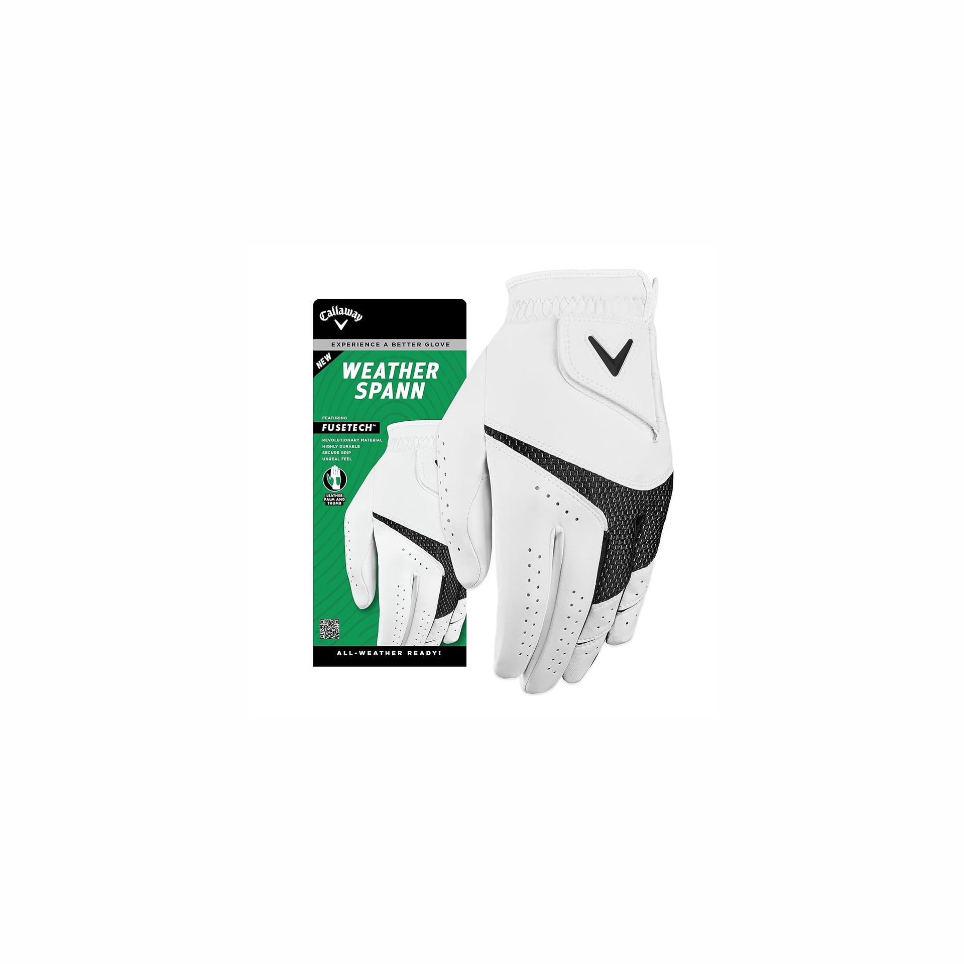WEATHER SPANN MEN’S GOLF GLOVE LEFT / L