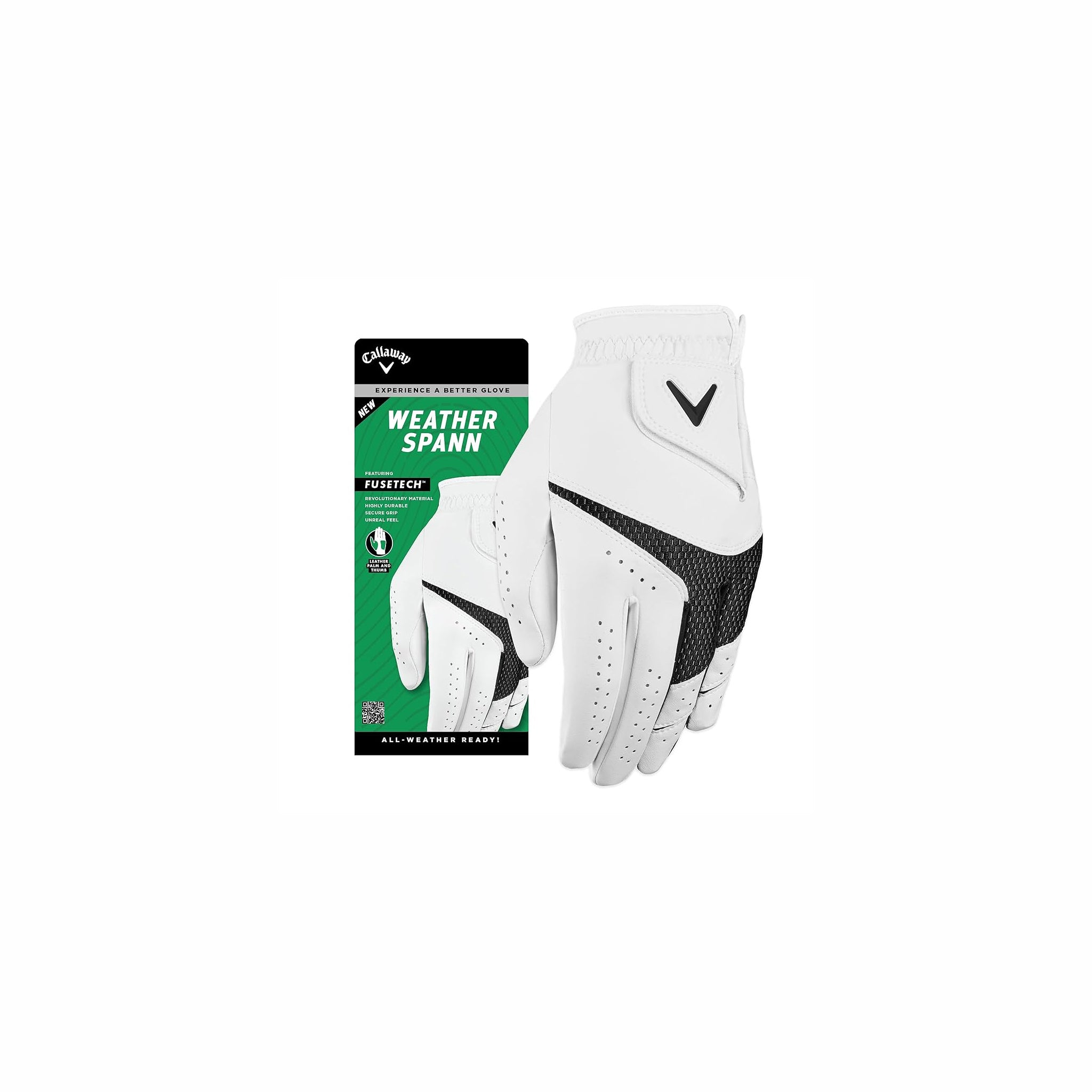 WEATHER SPANN MEN’S GOLF GLOVE LEFT / L