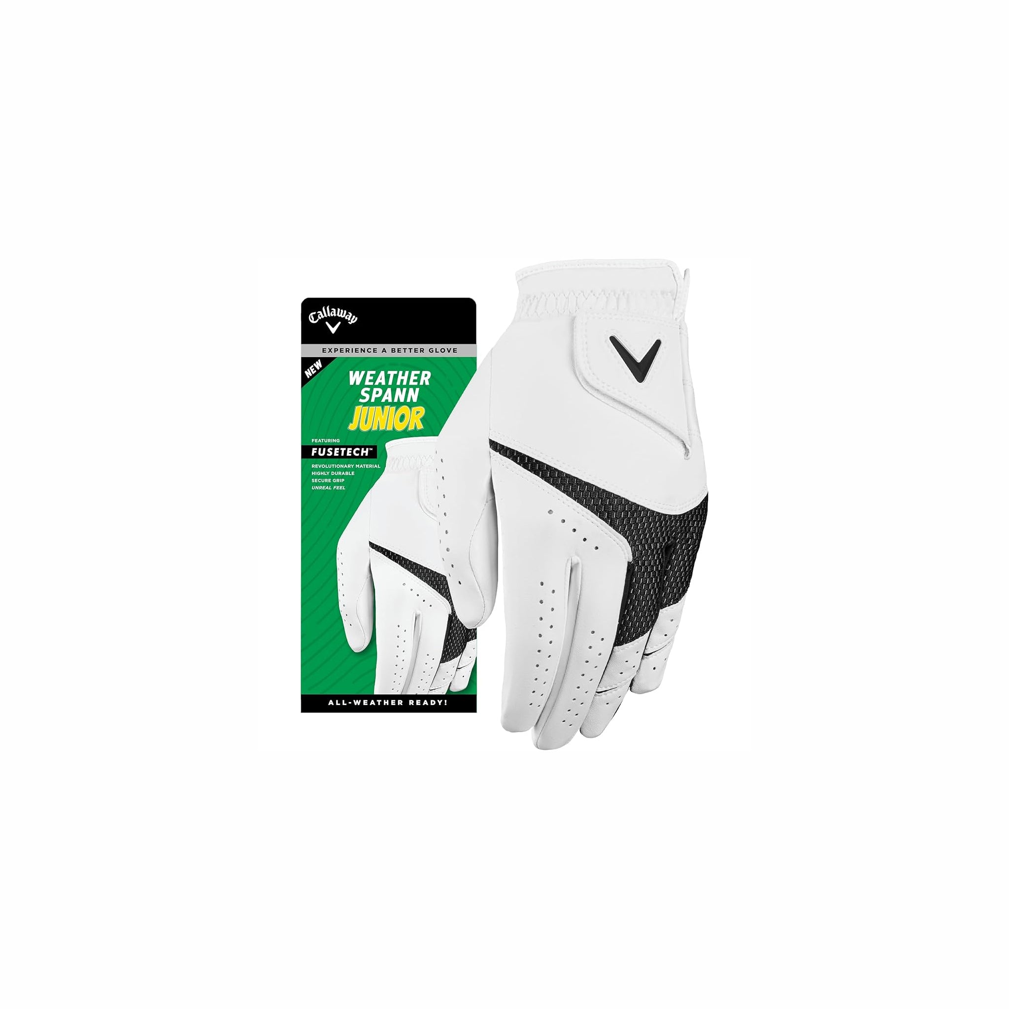 WEATHER SPANN JUNIOR GOLF GLOVE LEFT / L