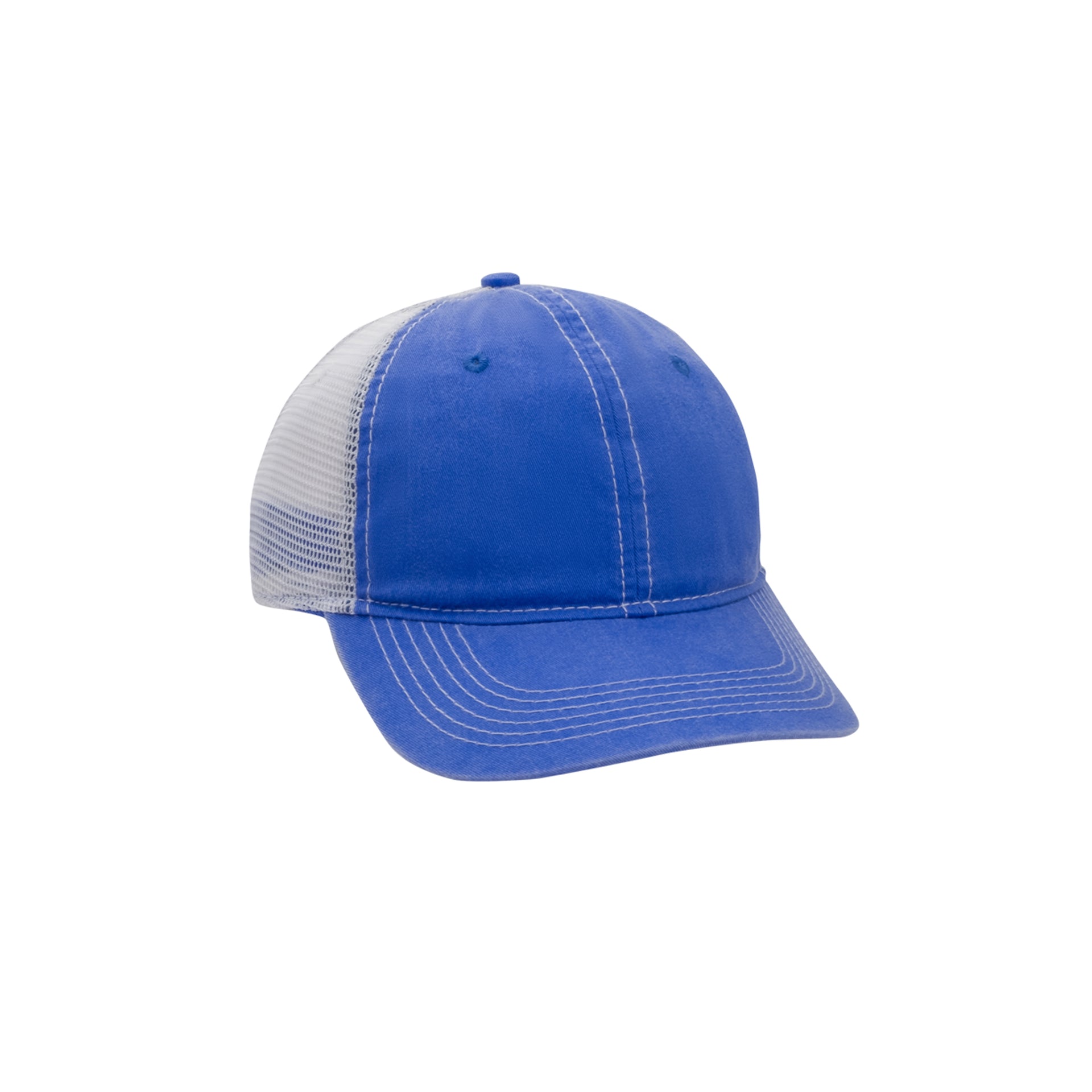 AHEAD PIGMENT DYED FRONT WHITE MESH BACK ROYAL/WHITE