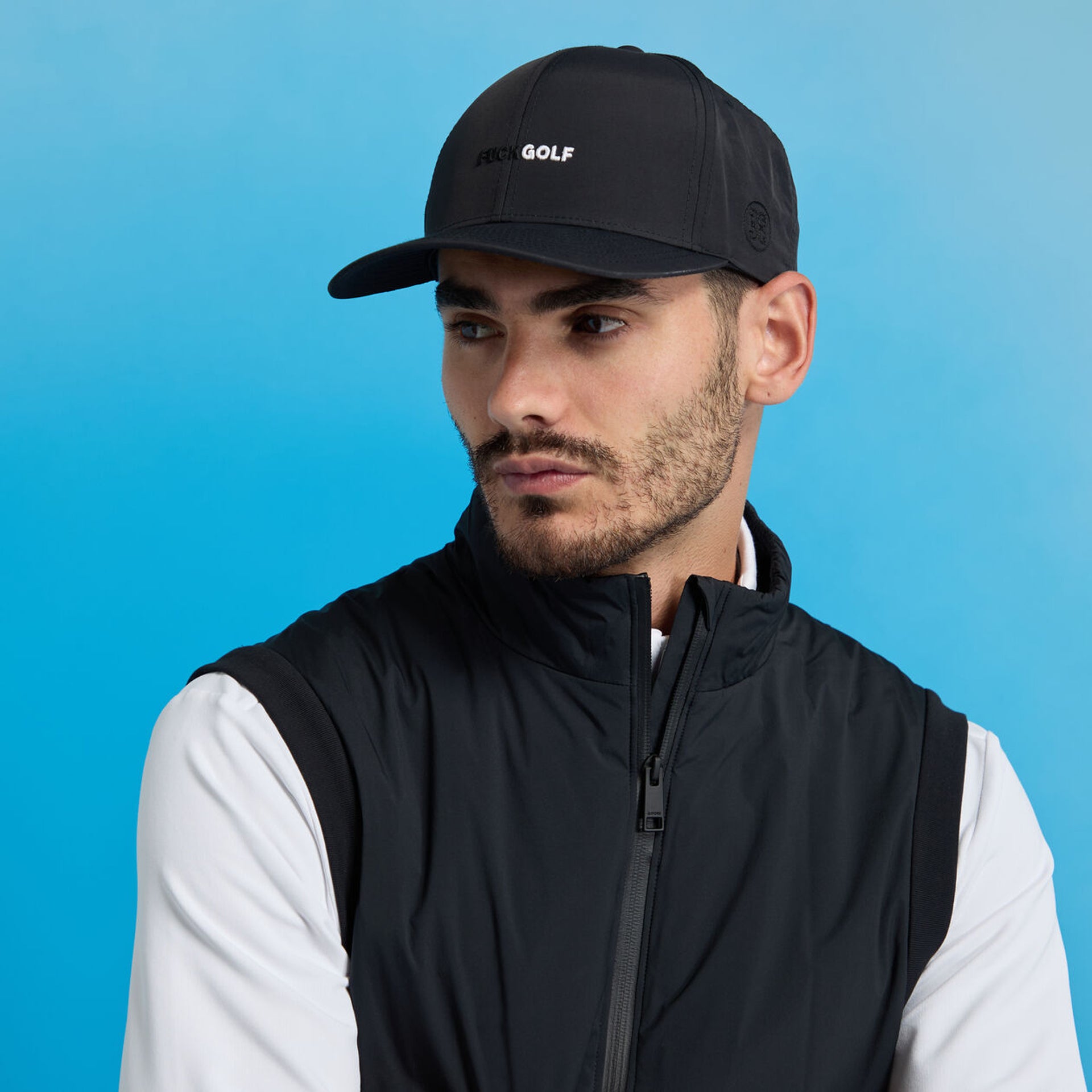 G4 GOLF SATIN STITCH WAXED HAT ONYX